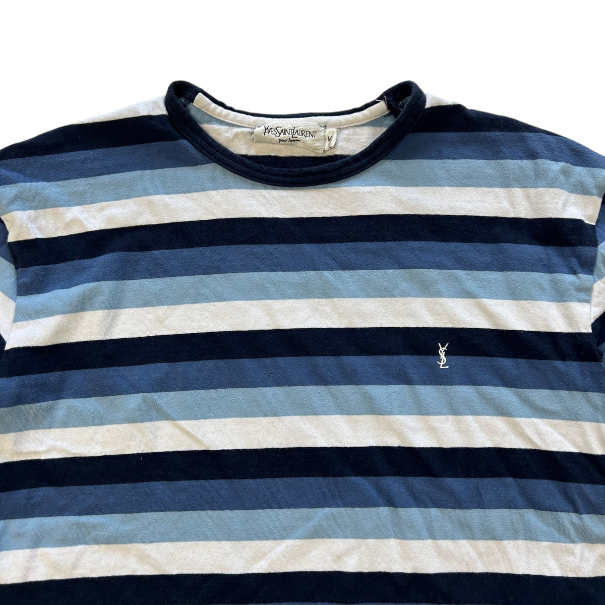 Vintage YSL Striped T-Shirt Size M