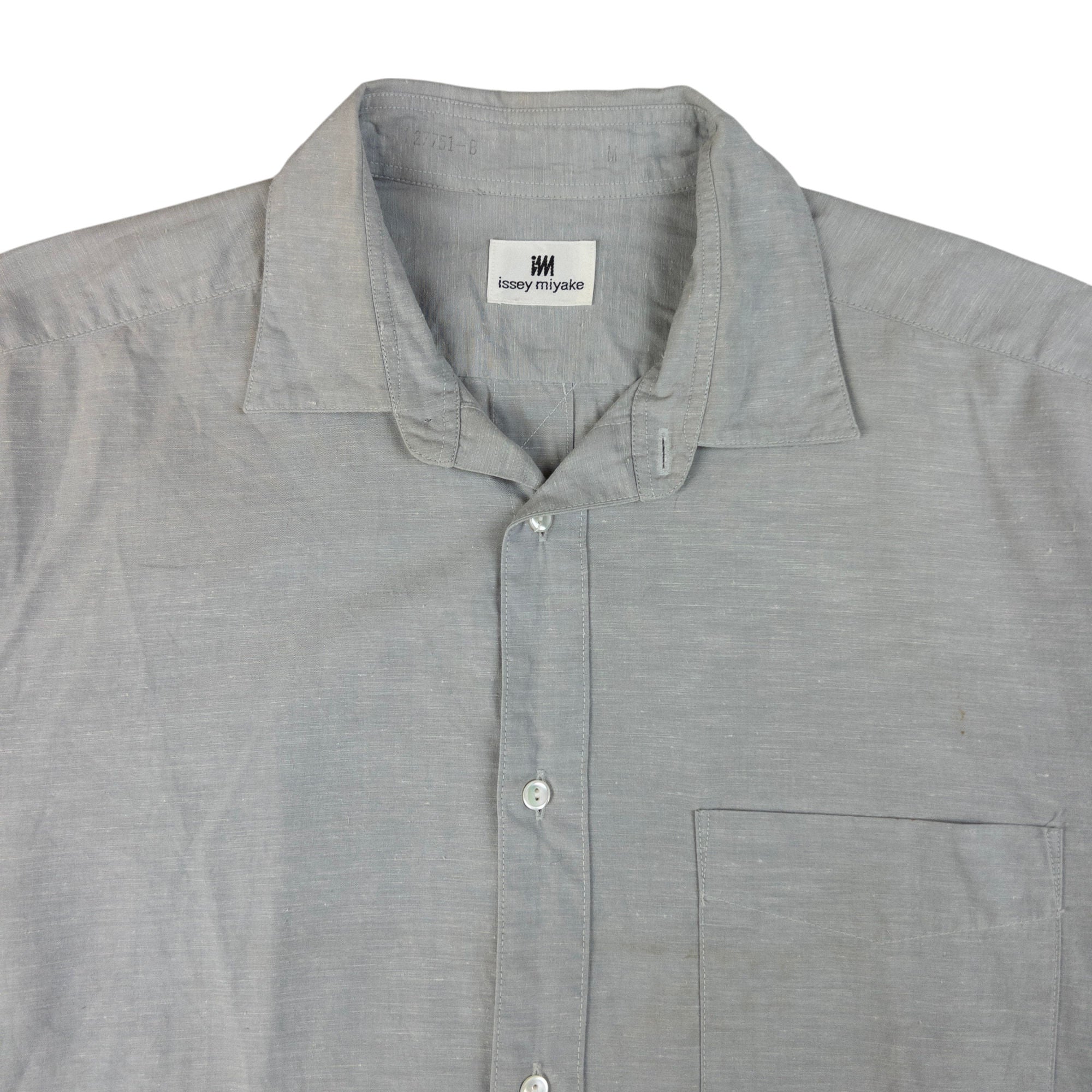 Vintage Issey Miyake Short Sleeve Button Up Shirt Size M