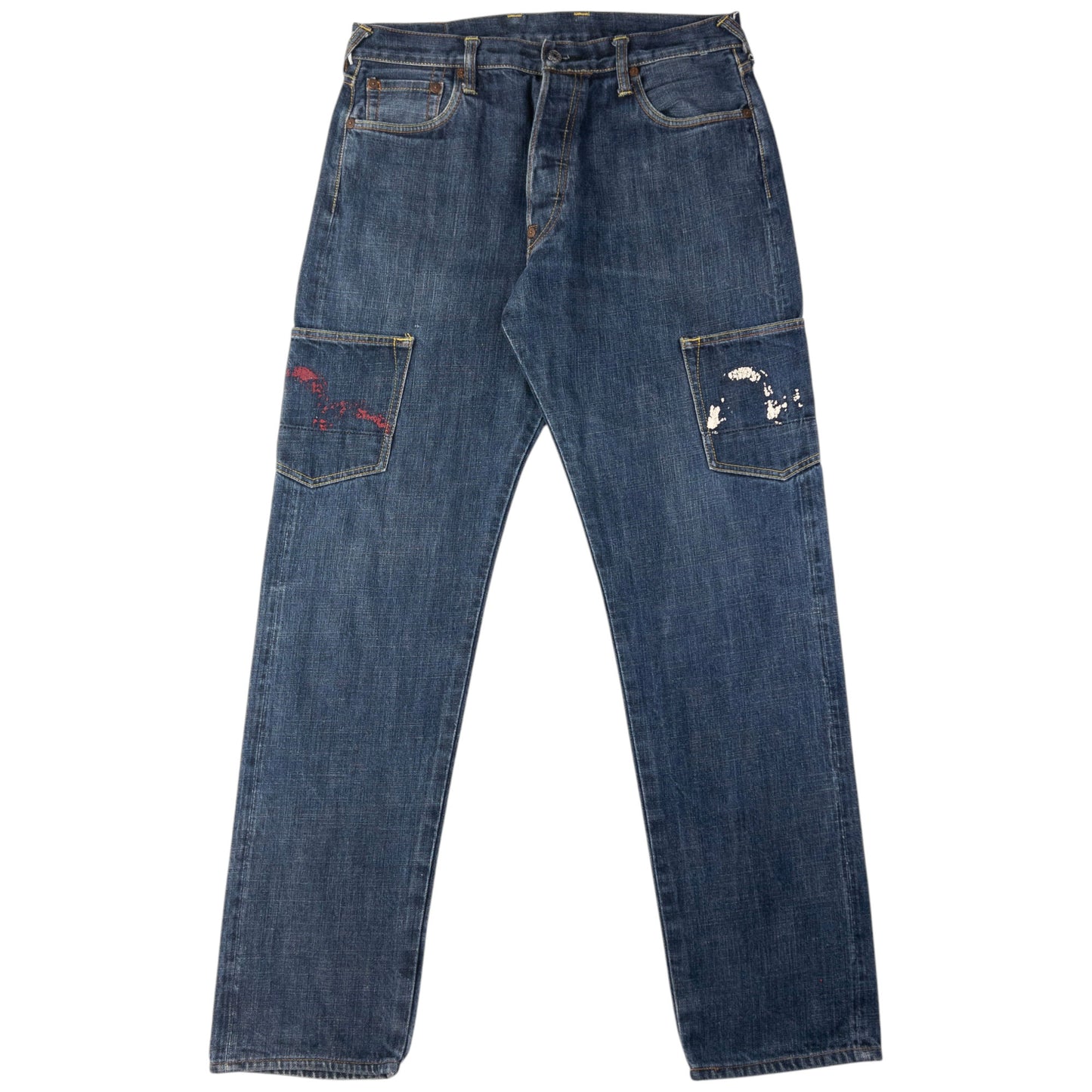 Vintage Evisu Heritage Double Gull Daicock Japanese Denim Jeans Size W33