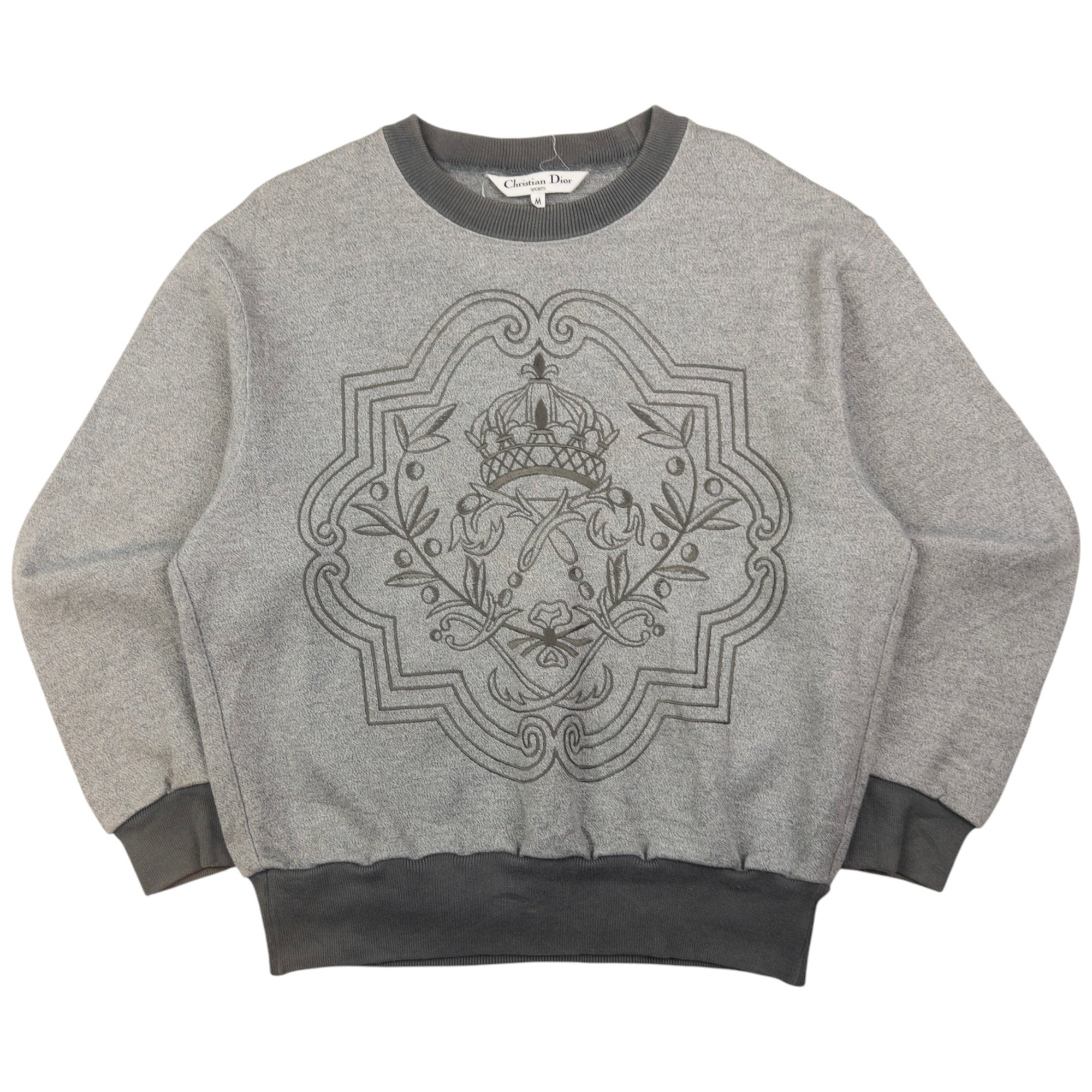 Vintage Dior Sports Embroidered Sweatshirt Womens Size M
