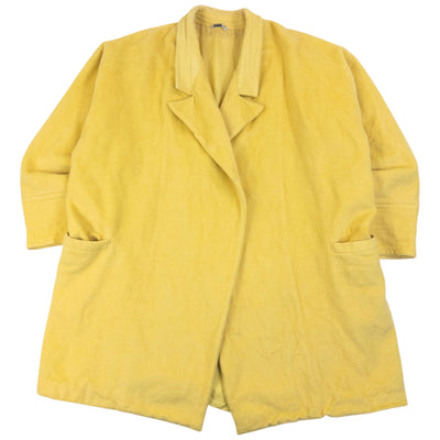 Vintage 90s Gianni Versace Wool Jacket in yellow