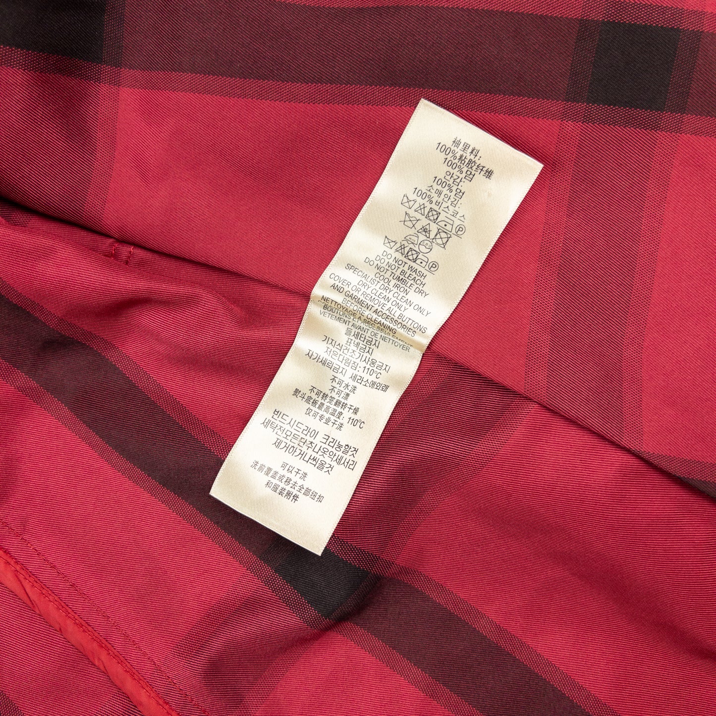 Vintage Burberry Nova Check Belted Trench Jacket Womens Size M