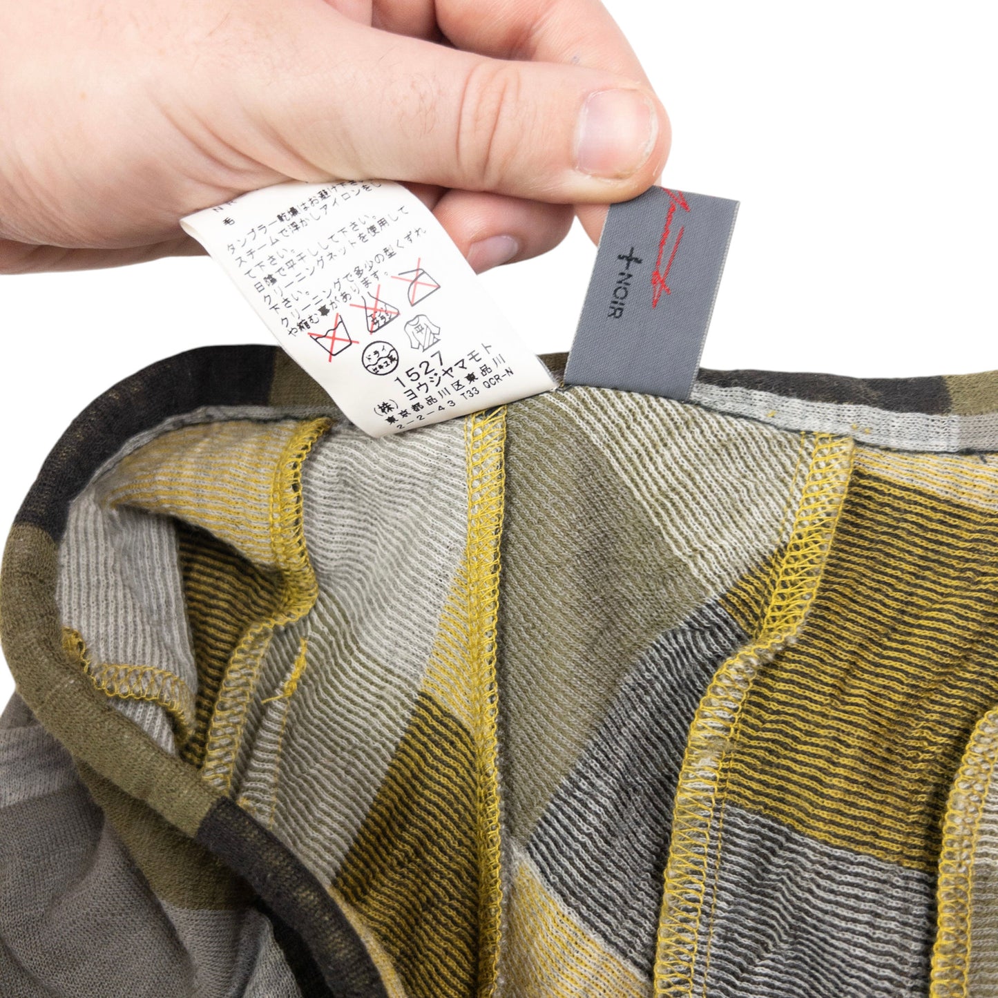 Vintage Yohji Yamamoto Asymmetric Checkered Skirt Womens Size W28