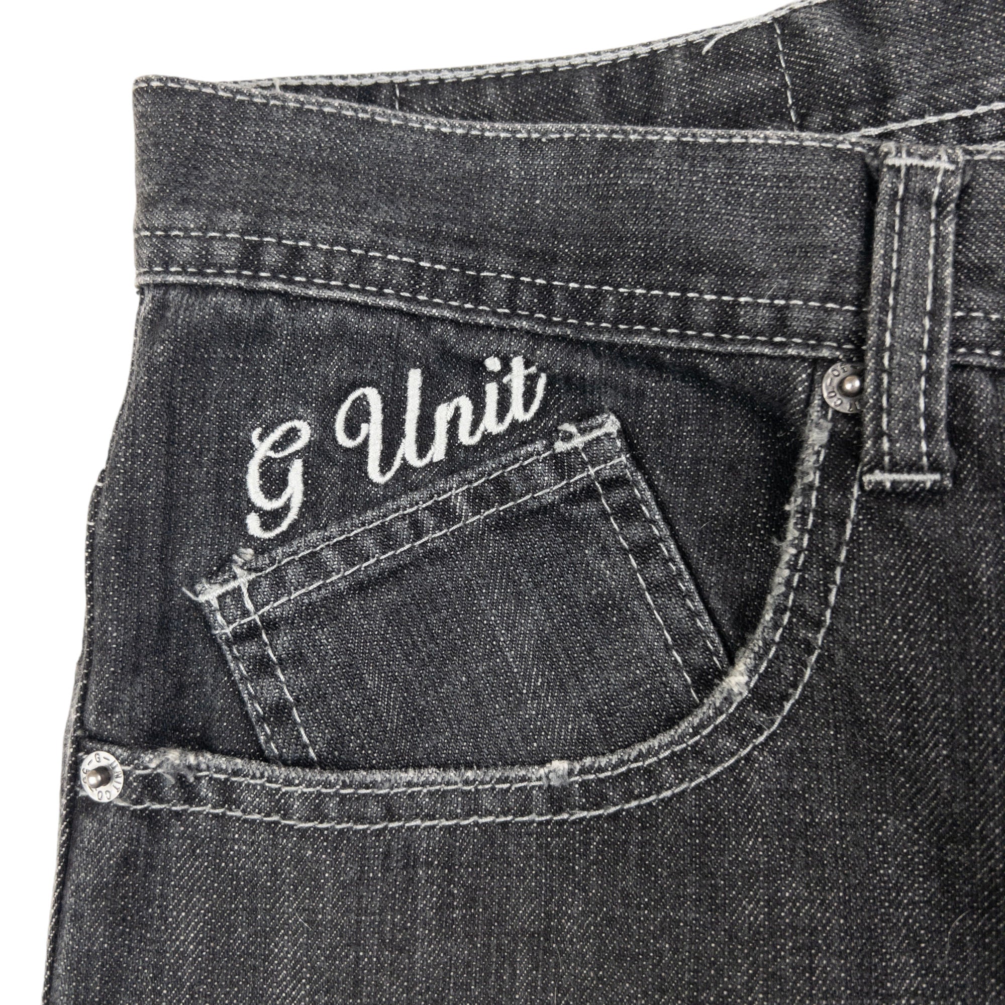 Vintage G-Unit Embroidered Dragon Denim Jeans Size W32
