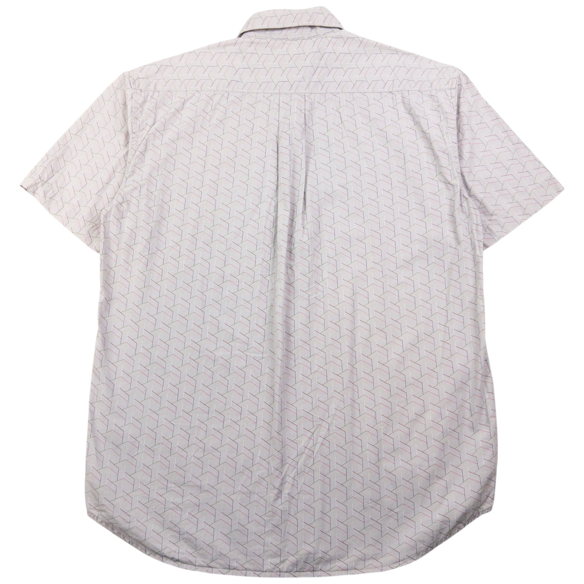 Vintage Stussy Geometric Short Sleeve Button Up Shirt Size S