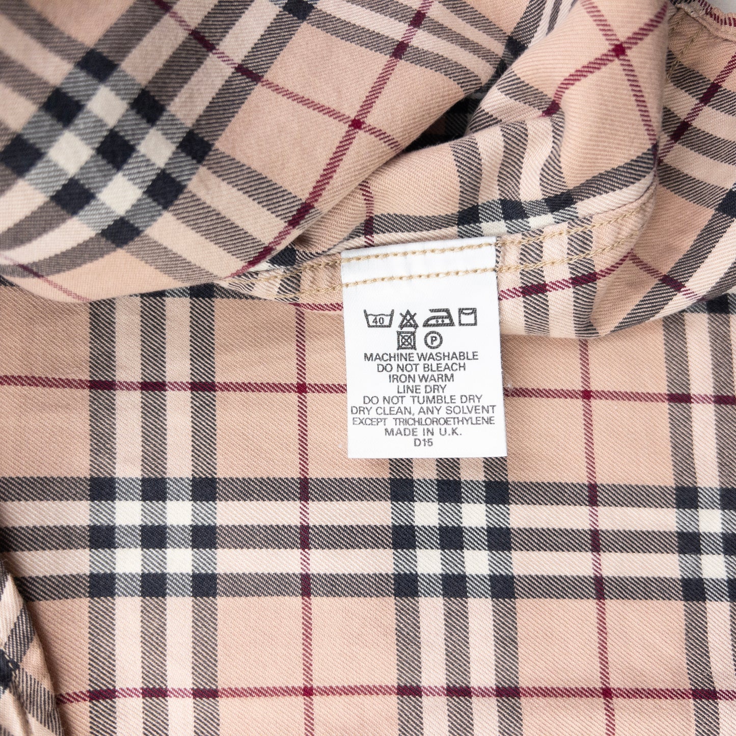 Vintage 2000s Burberry Nova Check Long Sleeve Button Up Shirt Size L