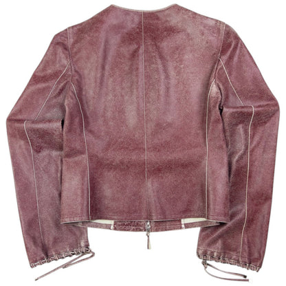 Vintage Emporio Armani Leather Jacket Womens Size M