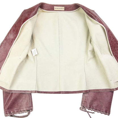 Vintage Emporio Armani Leather Jacket Womens Size M