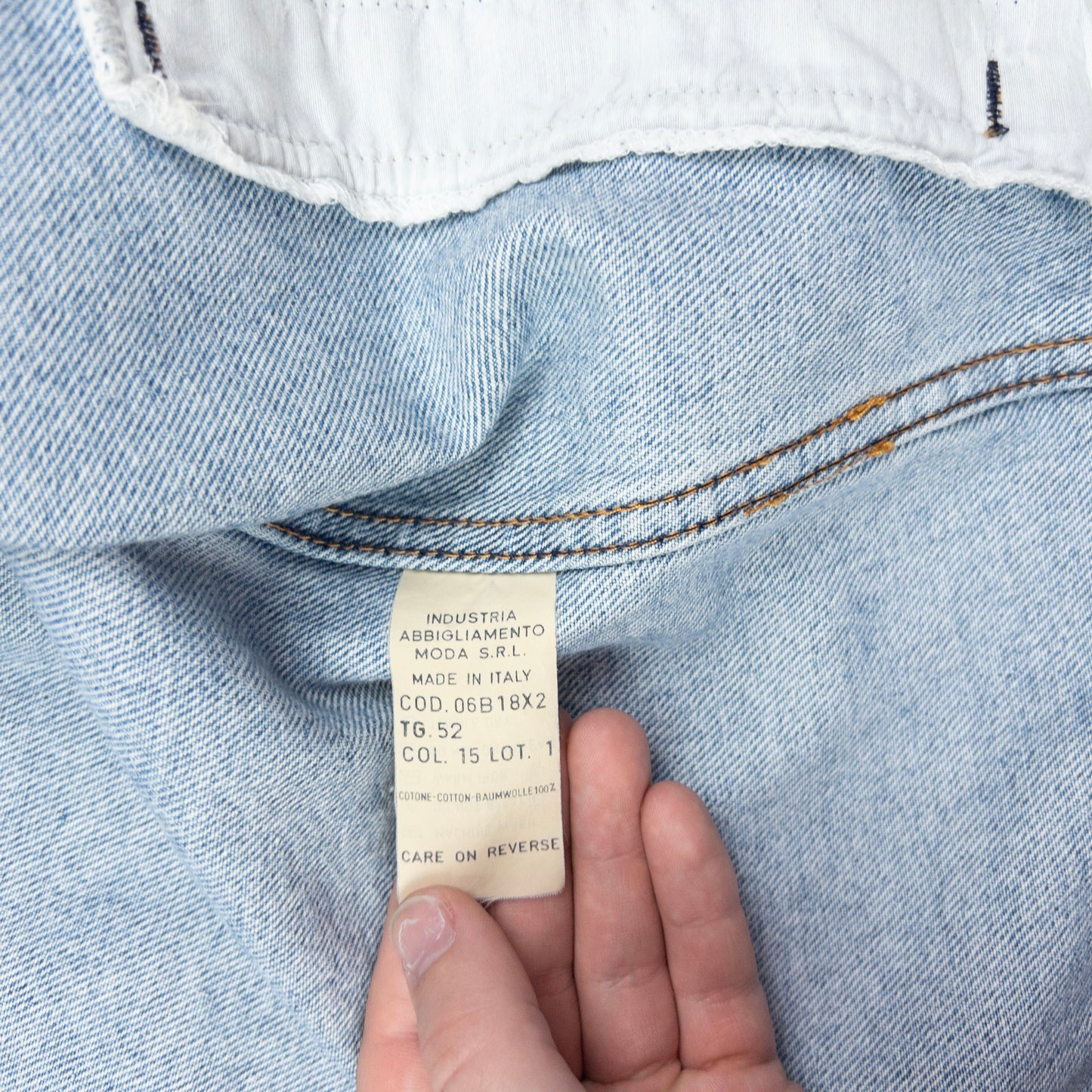 Vintage Armani Jeans Button Up Denim Jacket Size L