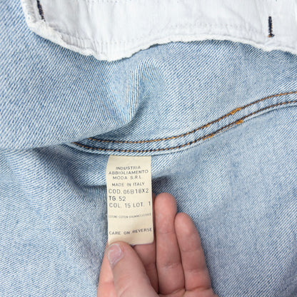 Vintage Armani Jeans Button Up Denim Jacket Size L