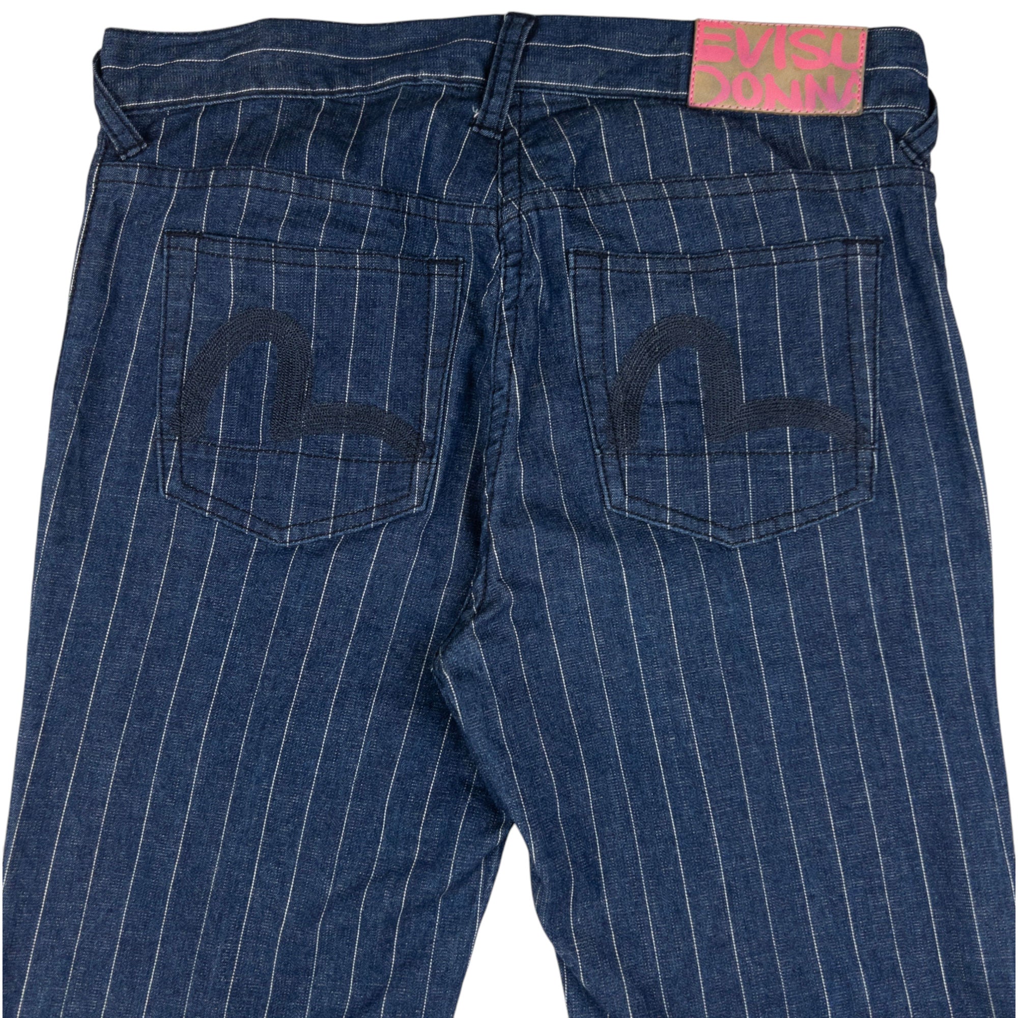 Vintage Evisu Donna Double Gull Embroidered Trousers Womens Size W31
