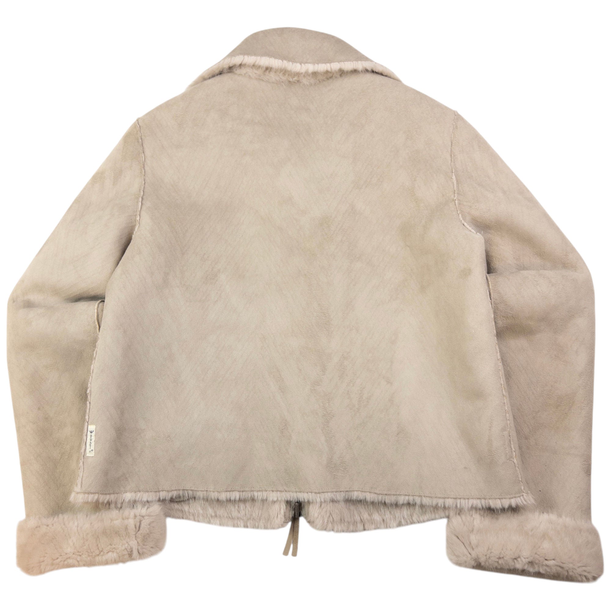 Vintage Armani Jeans Reversible Fur Jacket Womens Size M