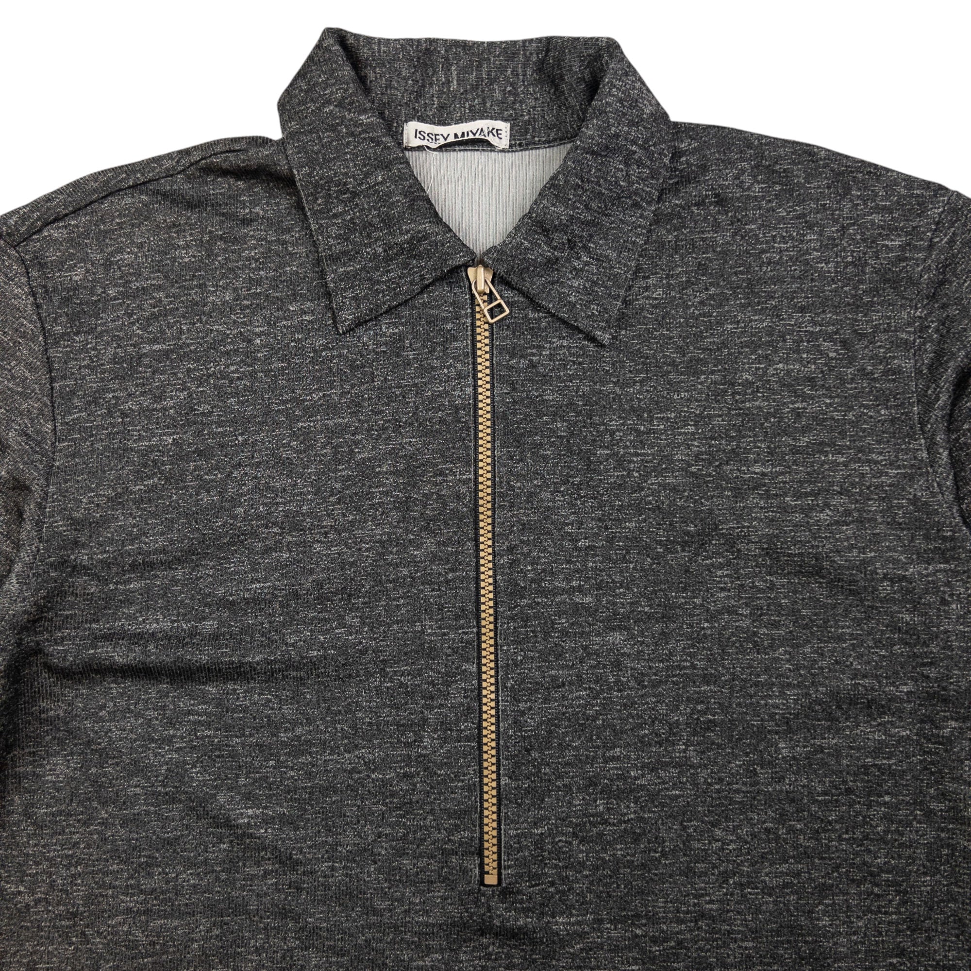 Vintage Issey Miyake Half Zip Zip Stretch Sweatshirt Size S
