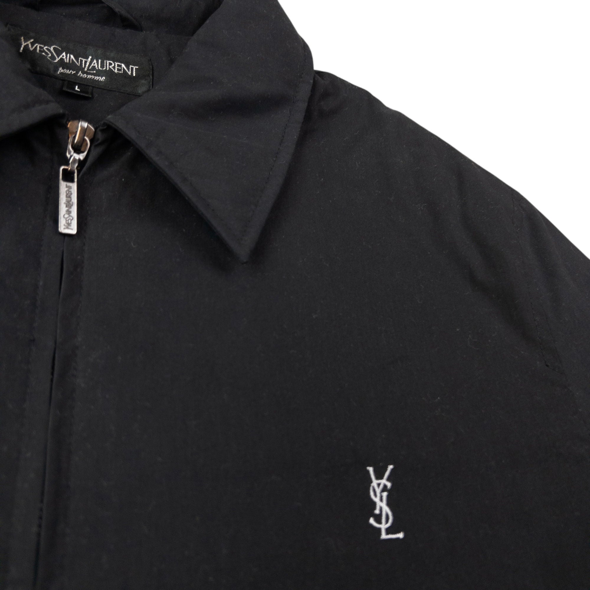 Vintage YSL Yves Saint Laurent Zip Up Padded Jacket Size L