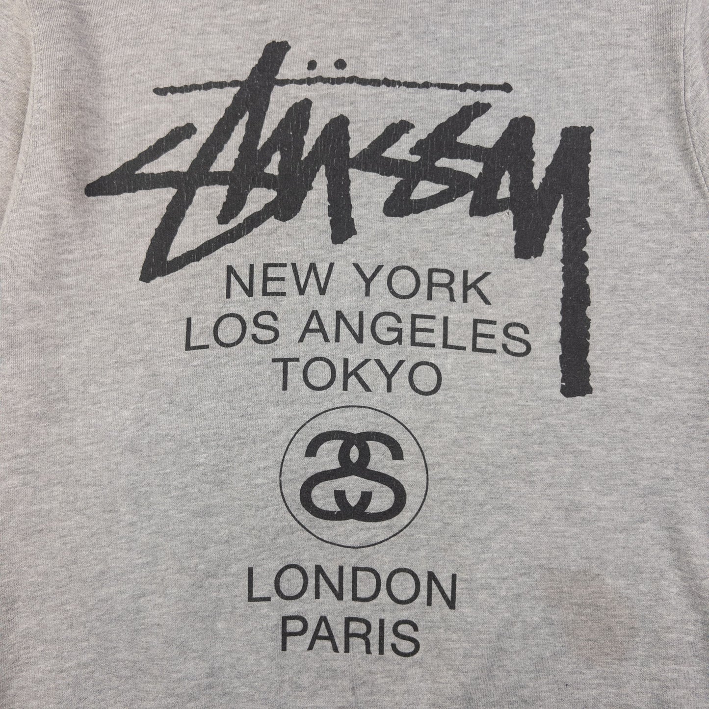 Vintage Stussy World Tour Graphic Sweatshirt Size S