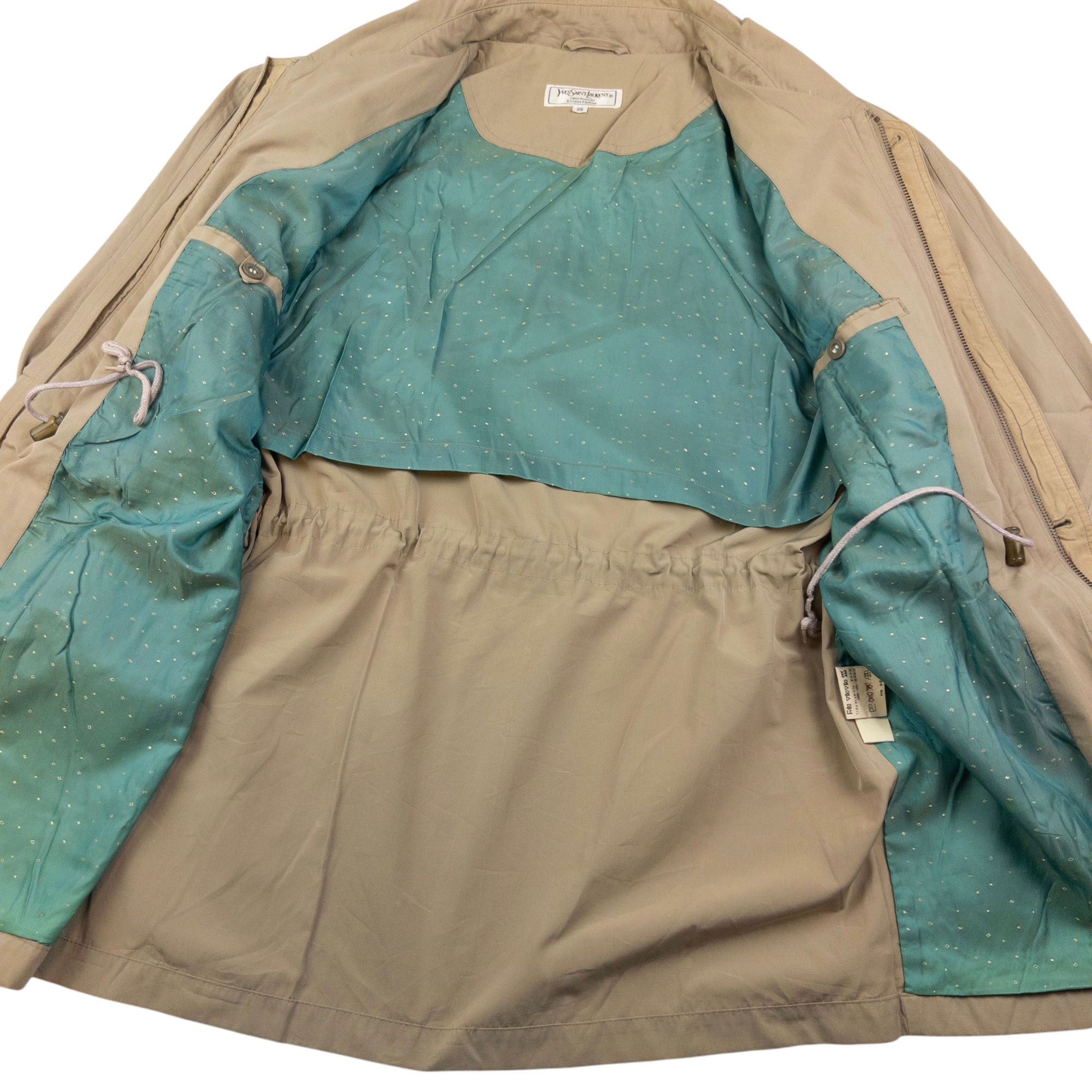 Vintage YSL Yves Saint Laurent Zip Up Jacket Size M