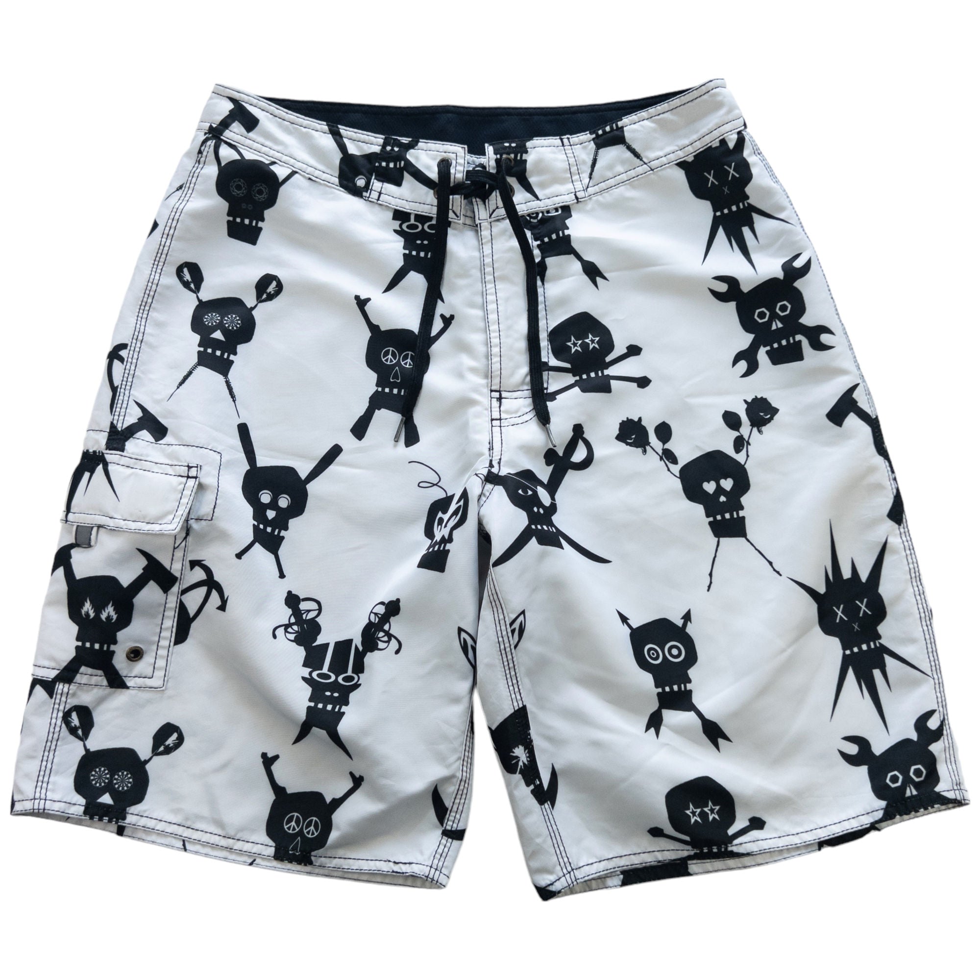 Vintage Stussy Futura Skull Shorts Size W32