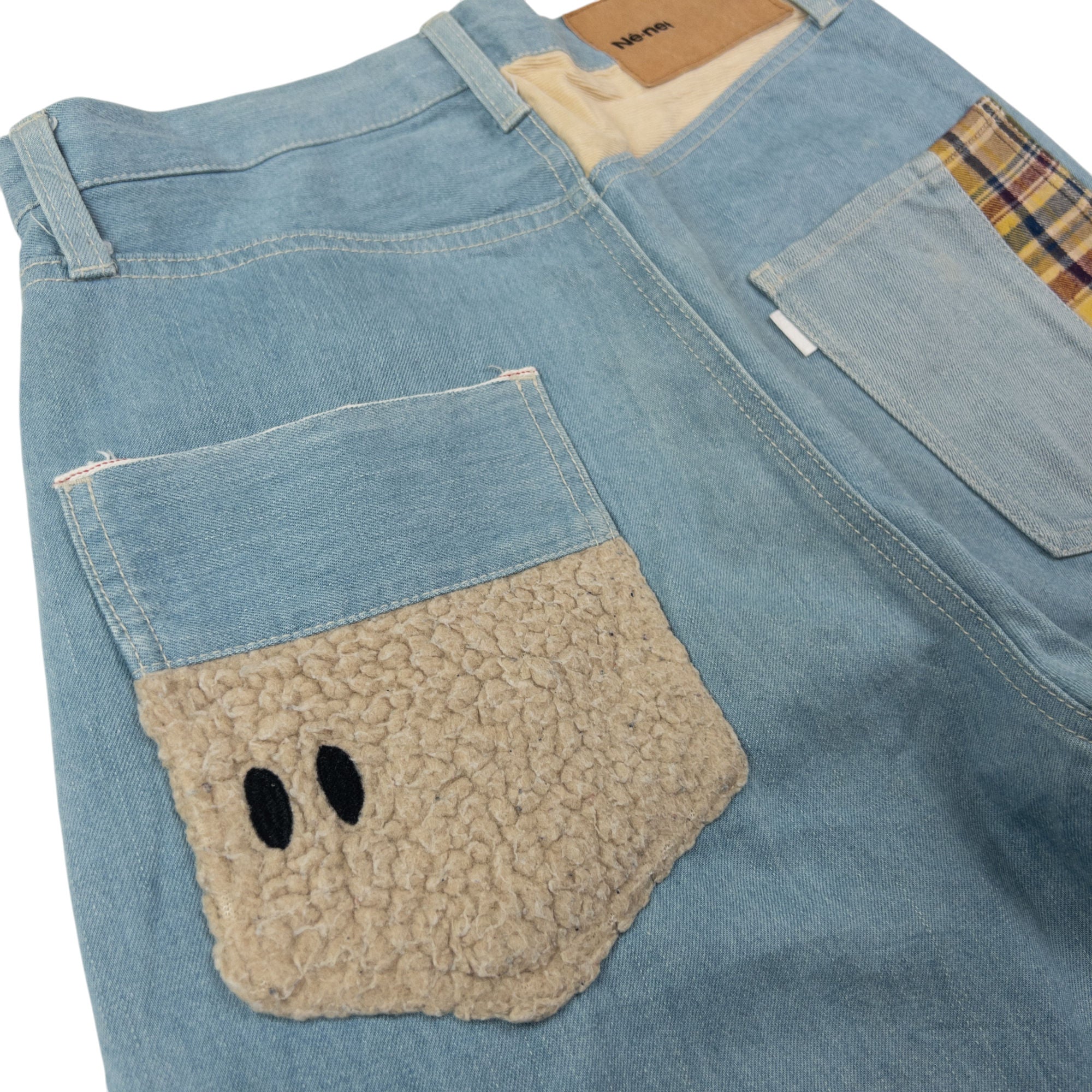 Vintage Ne-Net By Issey Miyake Patchwork Denim Jeans Size W28