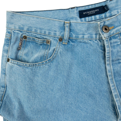 Vintage Burberry Embroidered Denim Jeans Size W33