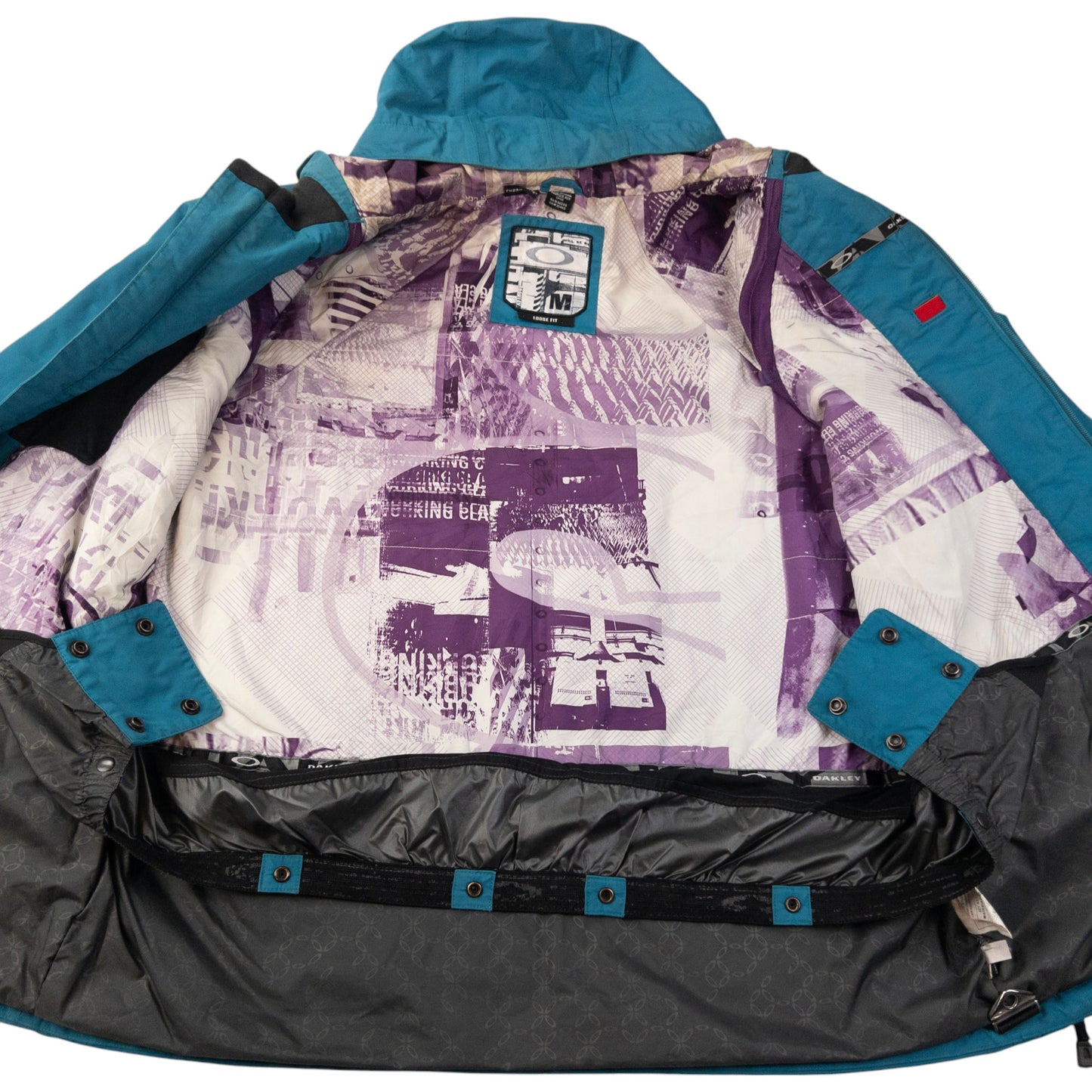 Vintage Oakley Zip Up Snowboarding Jacket Size XL