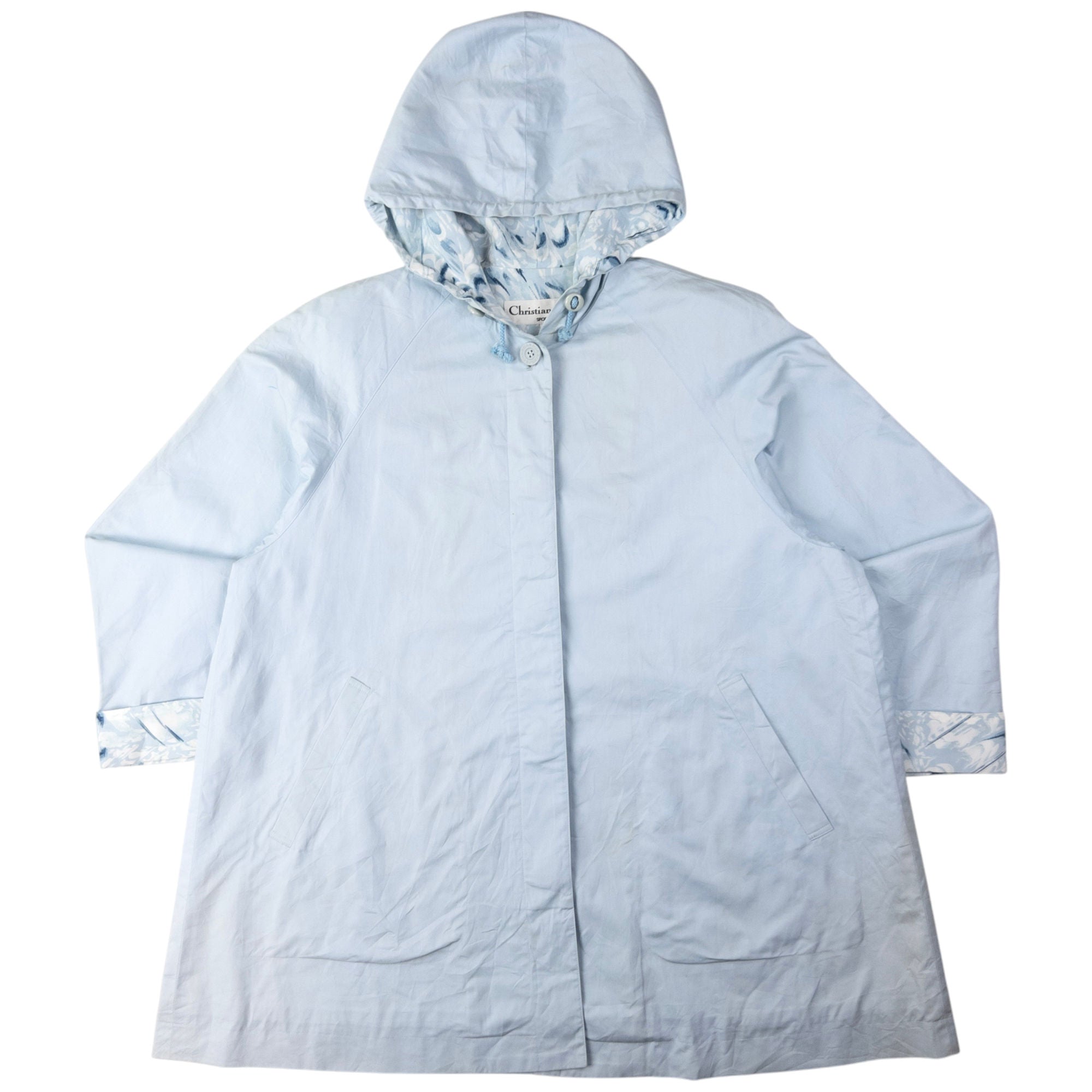 Vintage Dior Sports Embroidered Button Up Jacket Womens Size M
