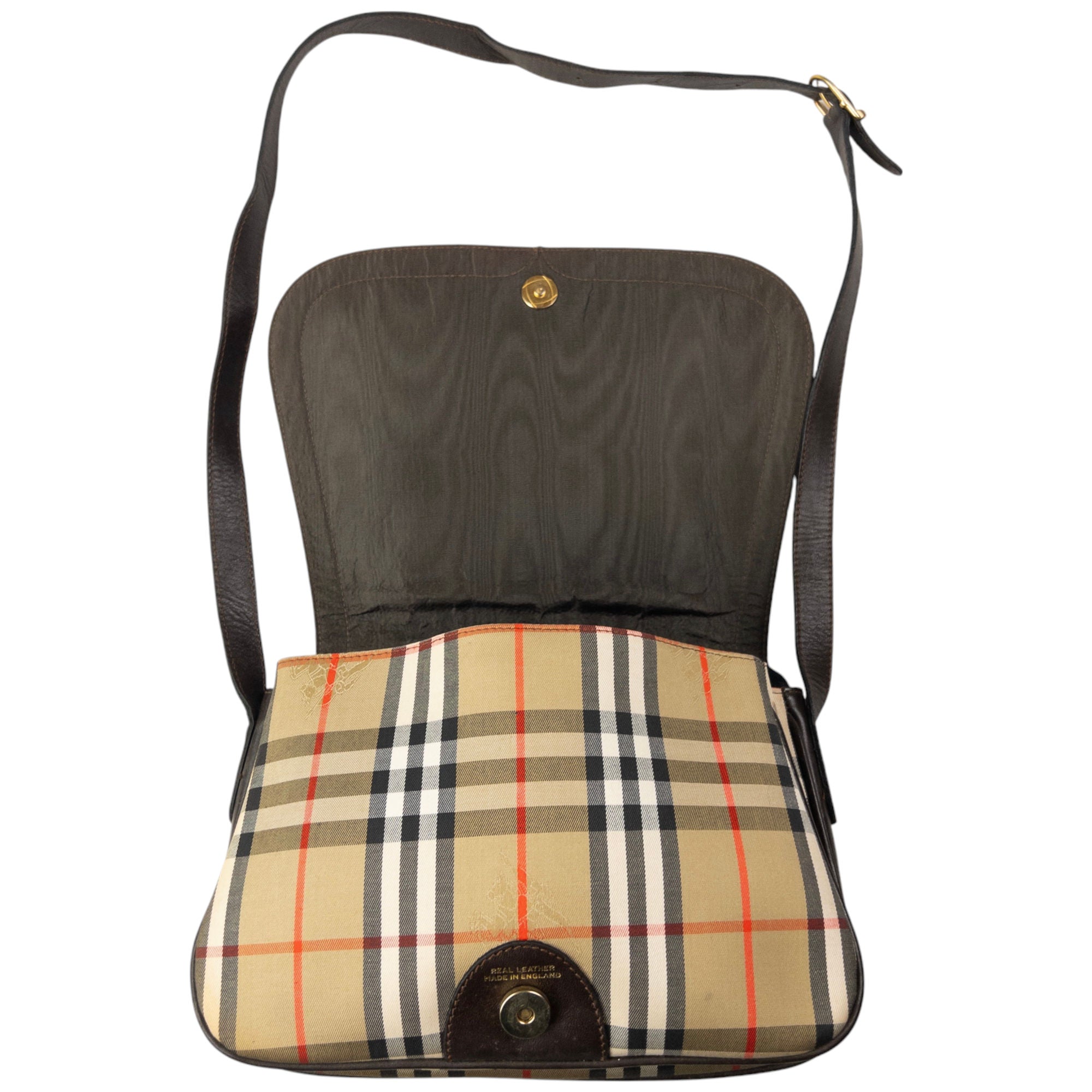 Vintage Burberry Nova Check Crossbody Bag