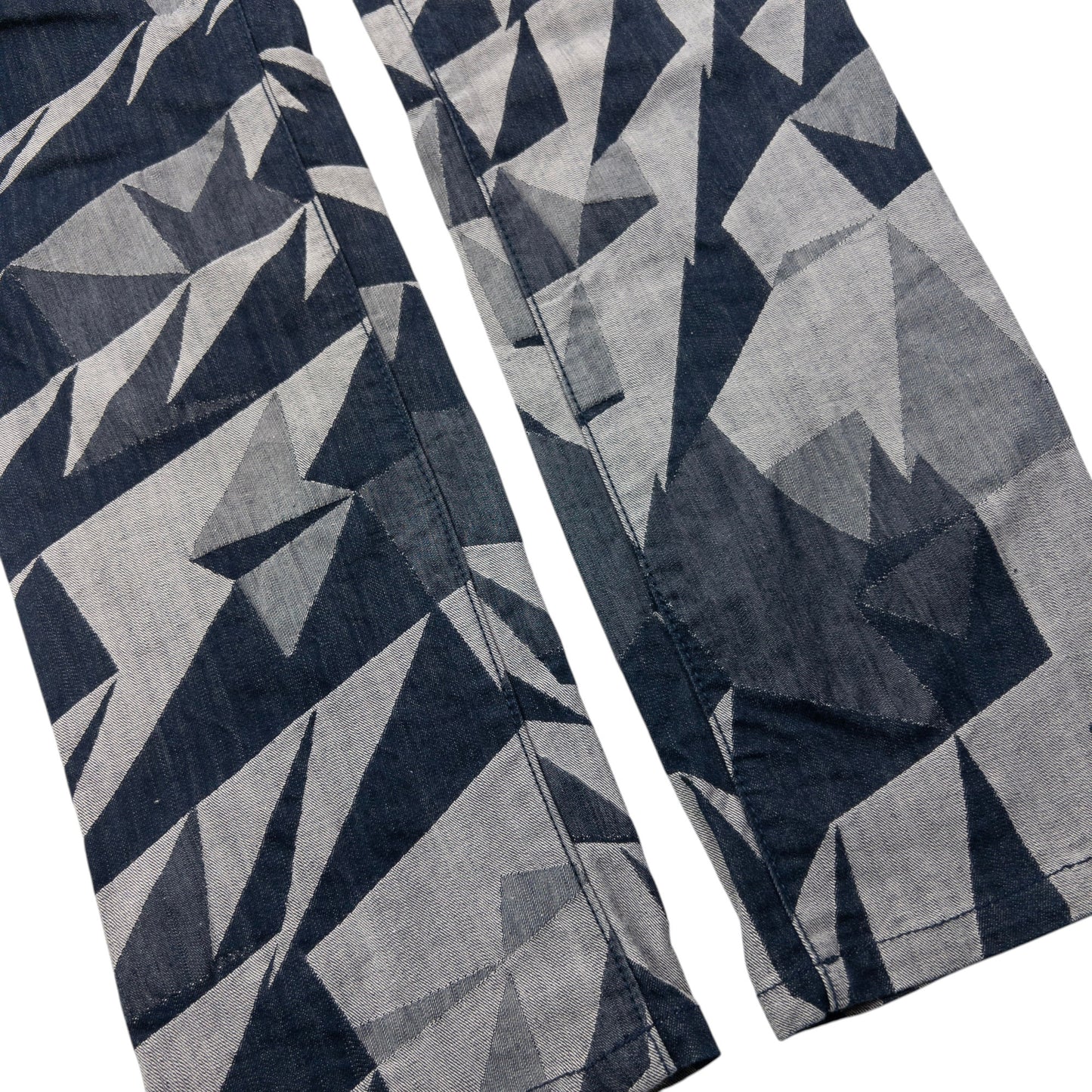 Vintage 2000s Issey Miyake A-POC Geometric Lightweight Denim Jeans Size W30
