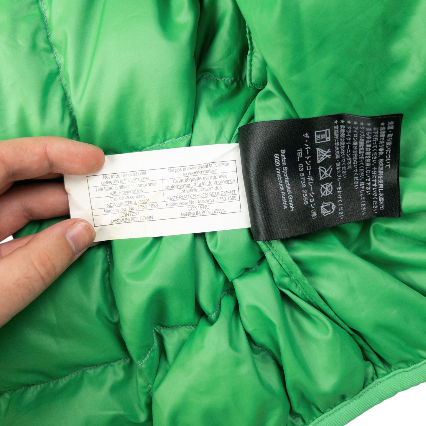 Vintage Burton iD Zip Up Puffer Jacket Size L