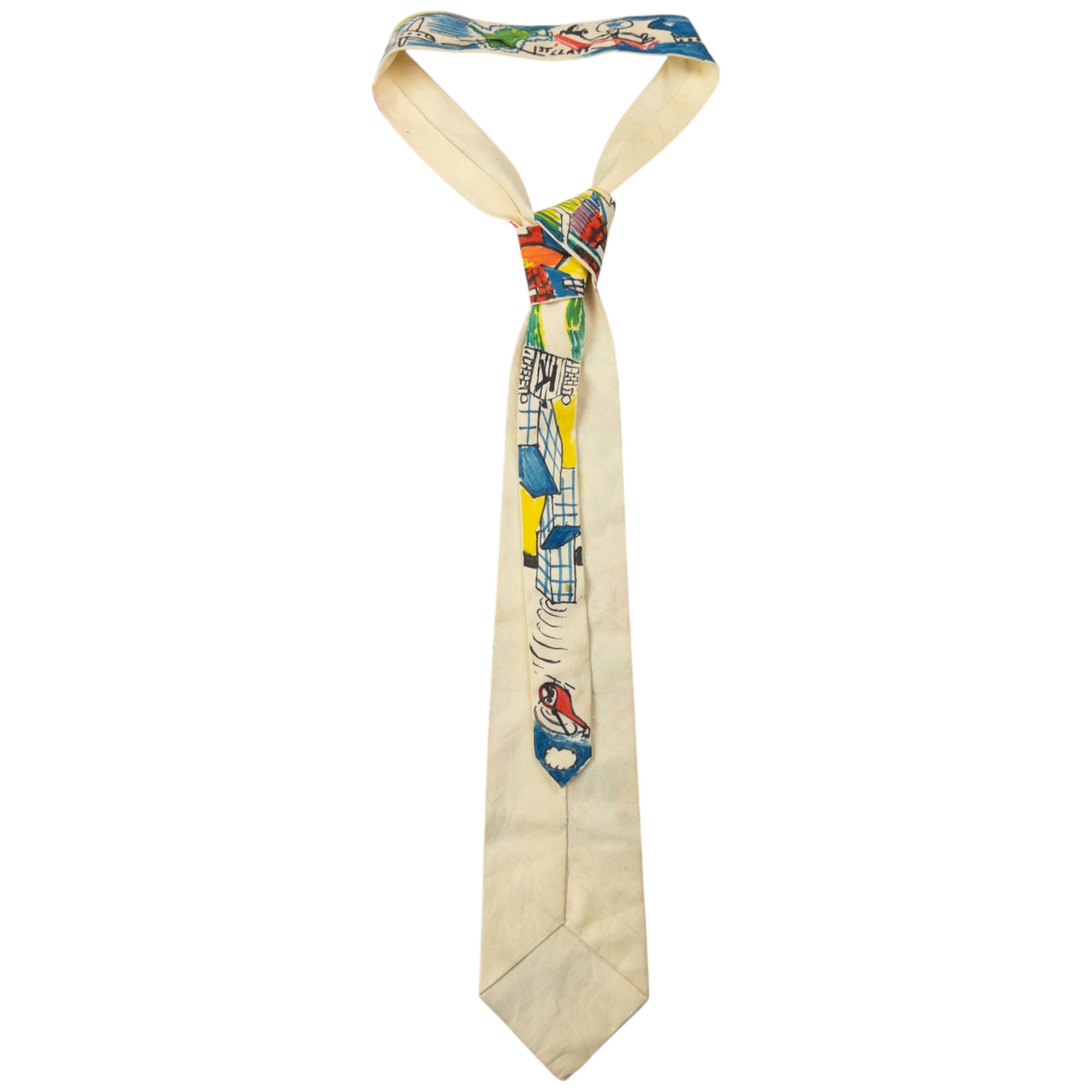 Vintage Issey Miyake Print Tie