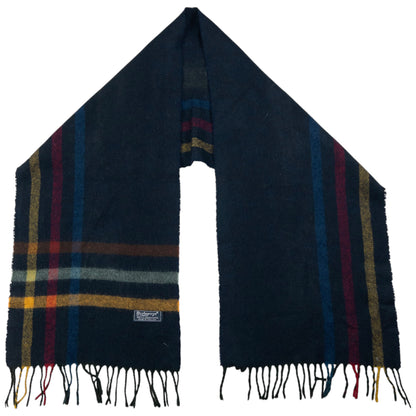 Vintage Burberry Nova Check Lambswool Tassel Scarf