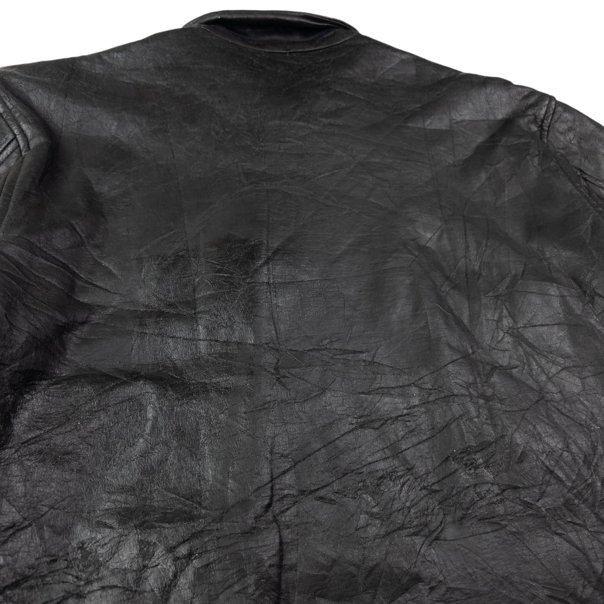Vintage CP Company Zip Up Leather Jacket Size L