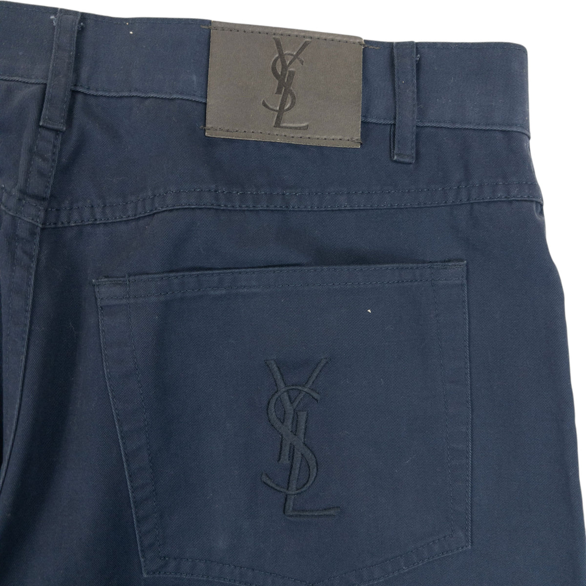Vintage 2000s YSL Yves Saint Laurent Embroidered Chino Trousers Size W33