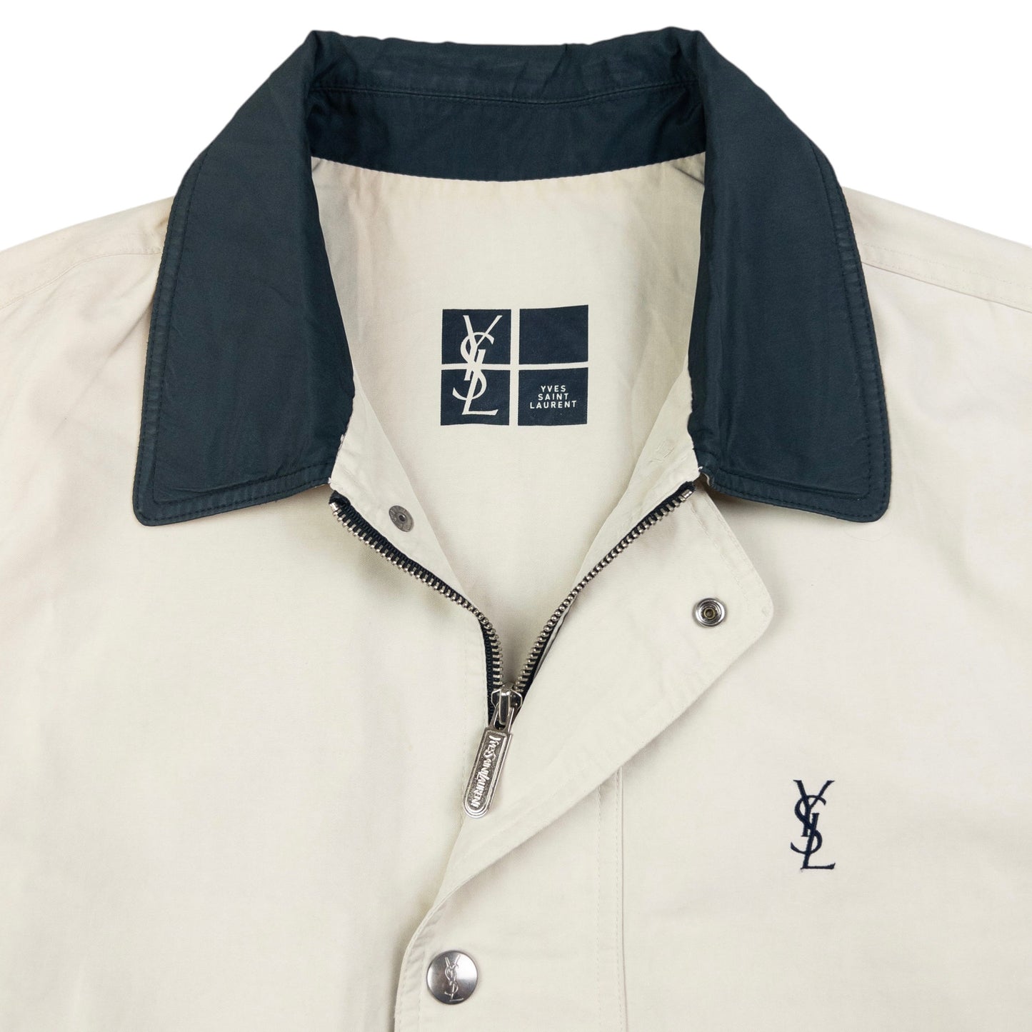 Vintage YSL Yves Saint Laurent Zip Up Jacket Size L