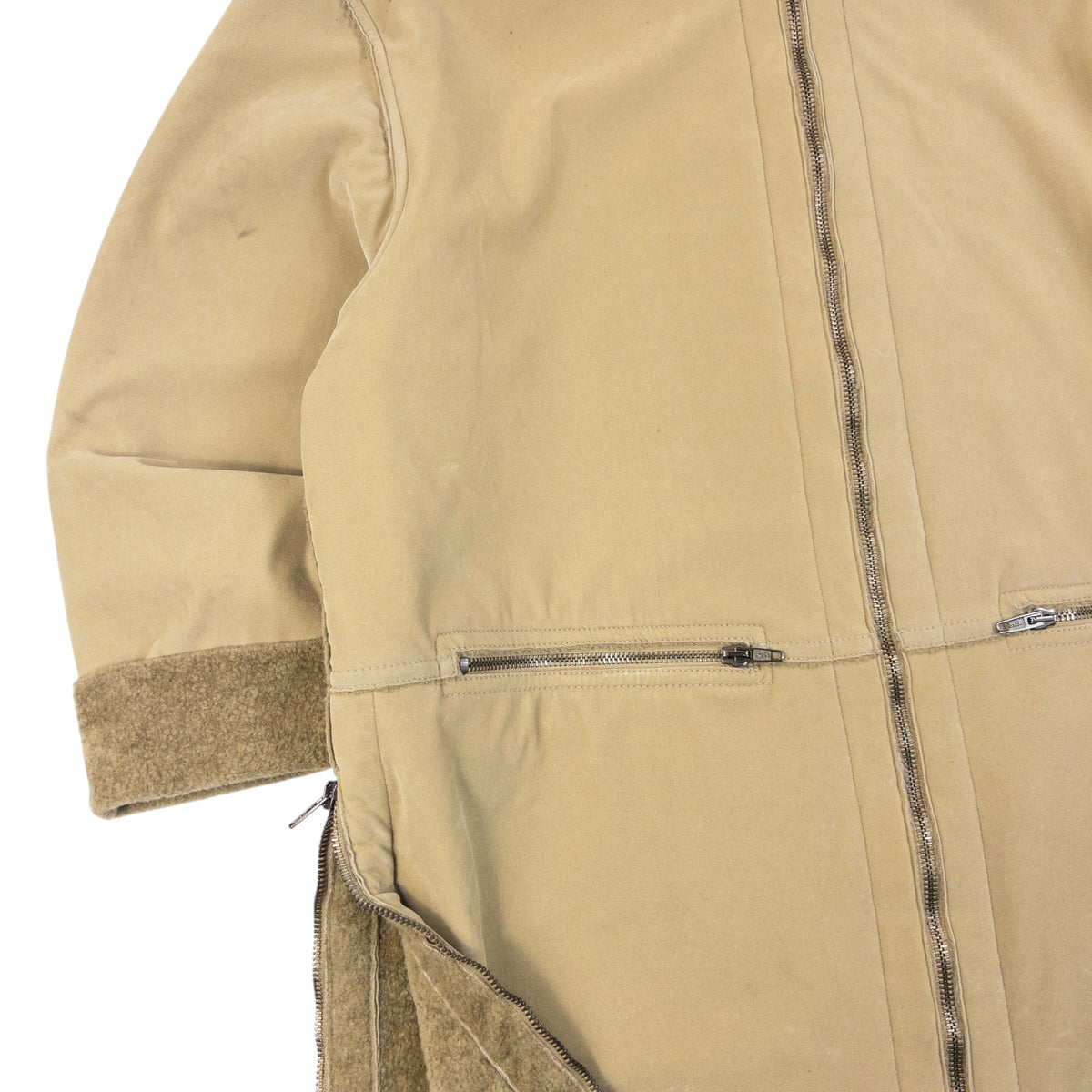 Vintage 90s Armani Jeans Fleece Lined Jacket in brown, photo 8