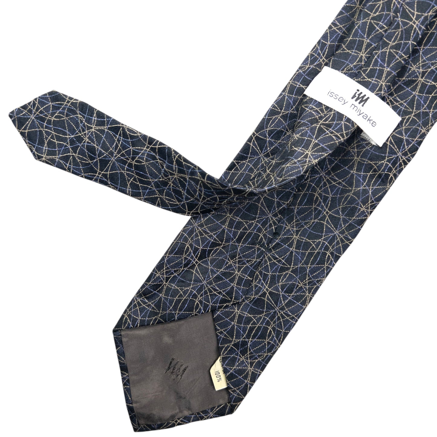 Vintage 90s Issey Miyake Pattern Silk Tie