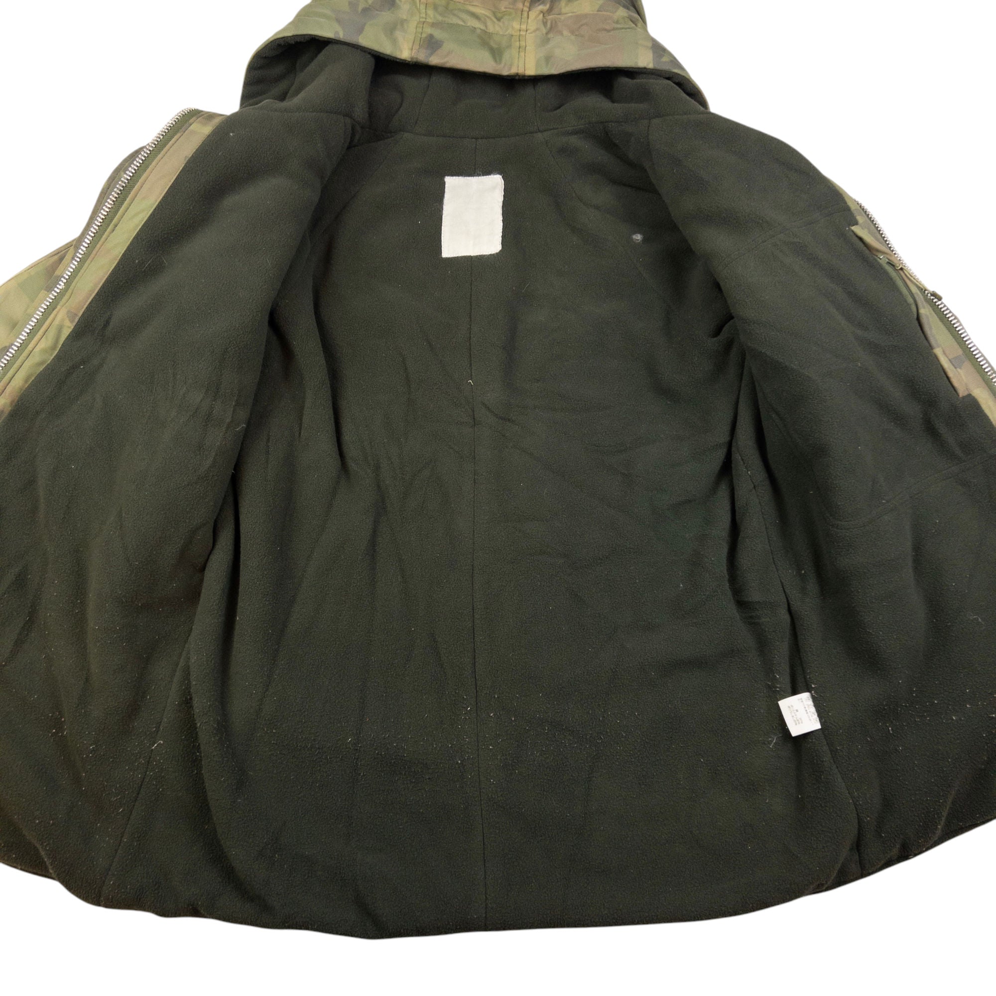 Vintage Final Home By Issey Miyake Fleece Lined Double Mesh Layer Camo Jacket Size S