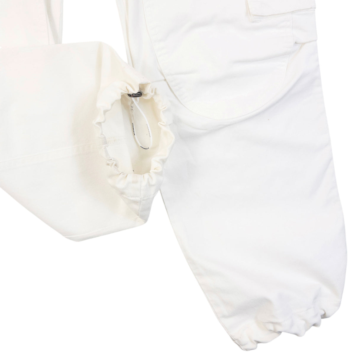 Vintage 2000s Burberry Belt Waist Cargo Trousers in white, photo 8