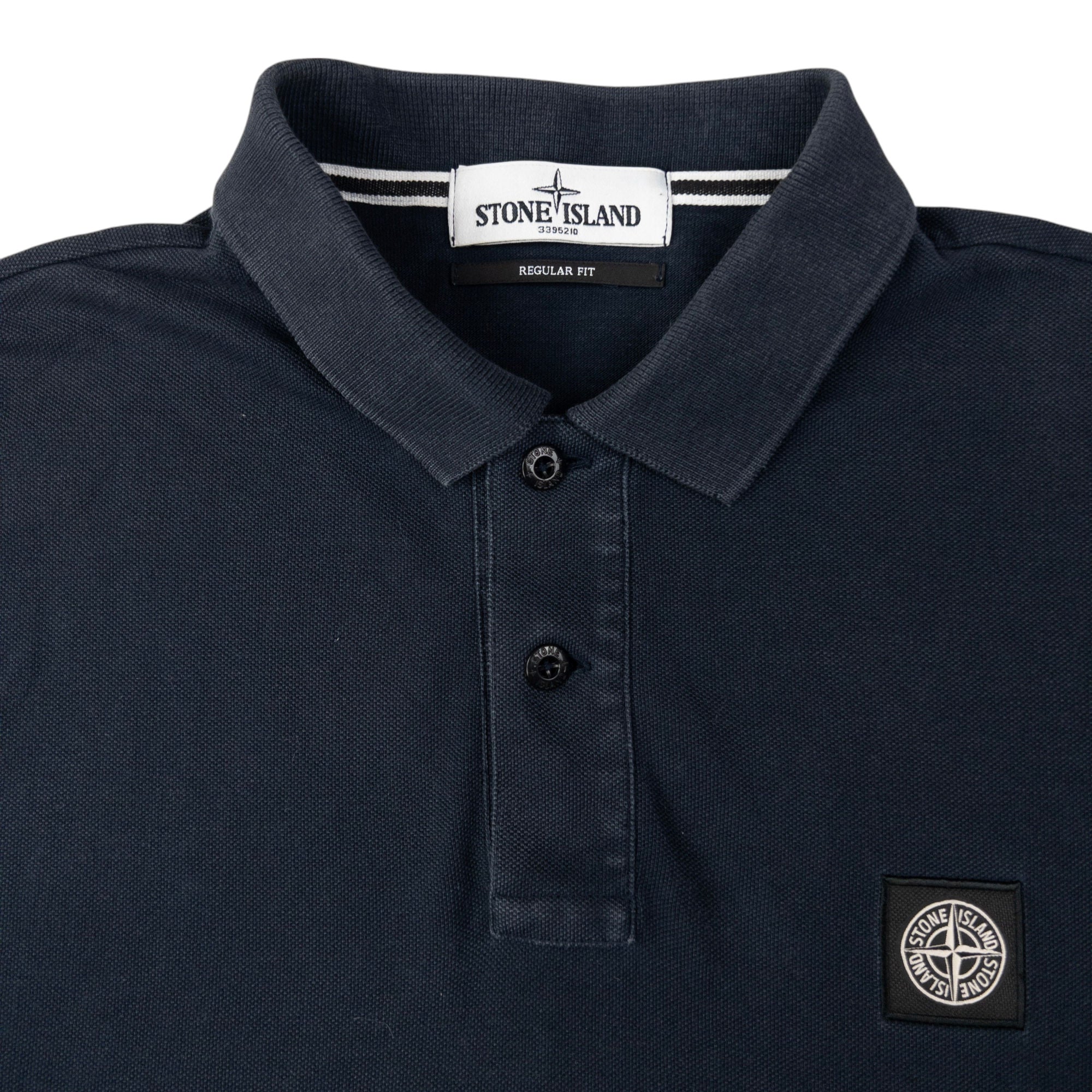 Vintage Stone Island Long Sleeve Polo Shirt Size L