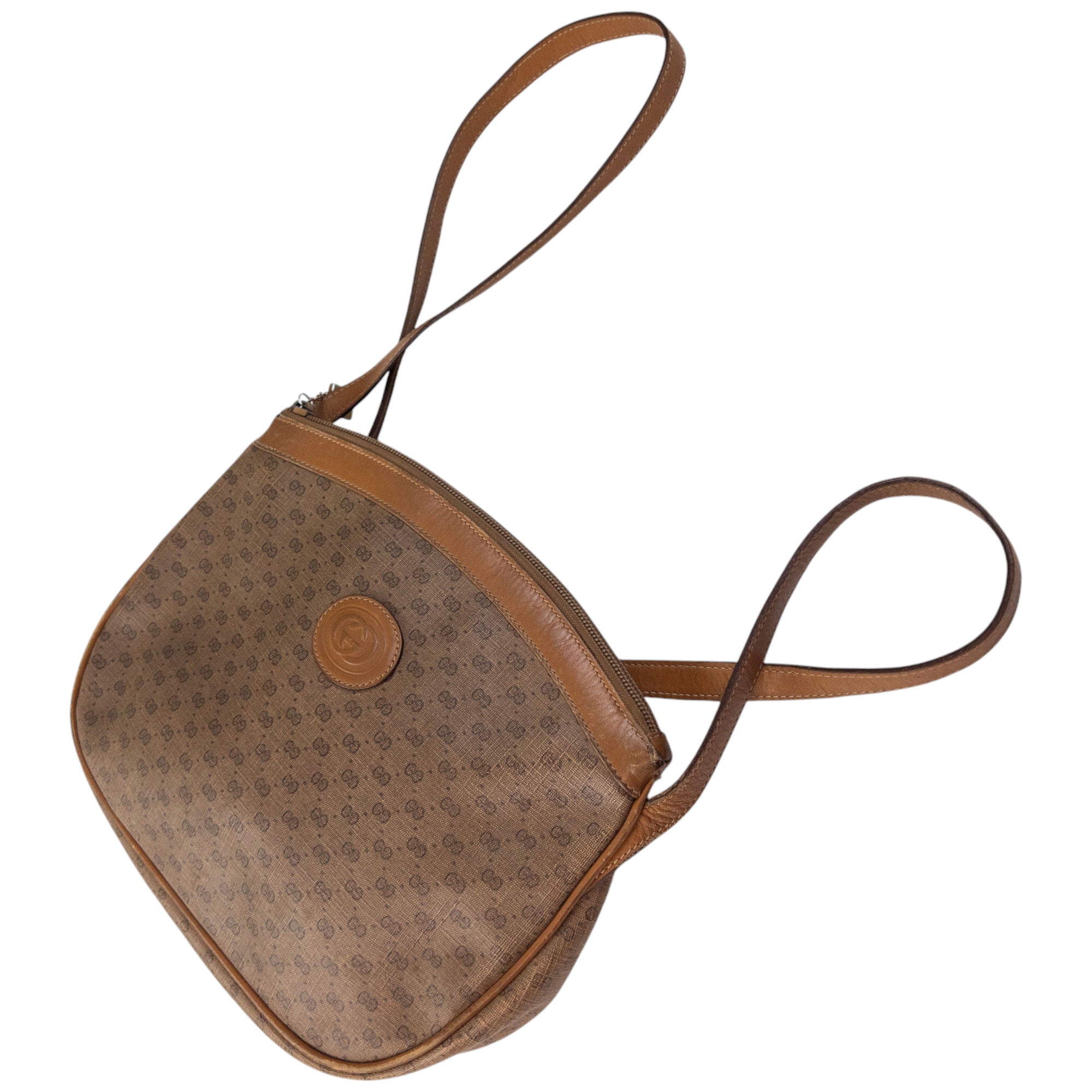 Vintage Gucci Monogram Crossbody Bag