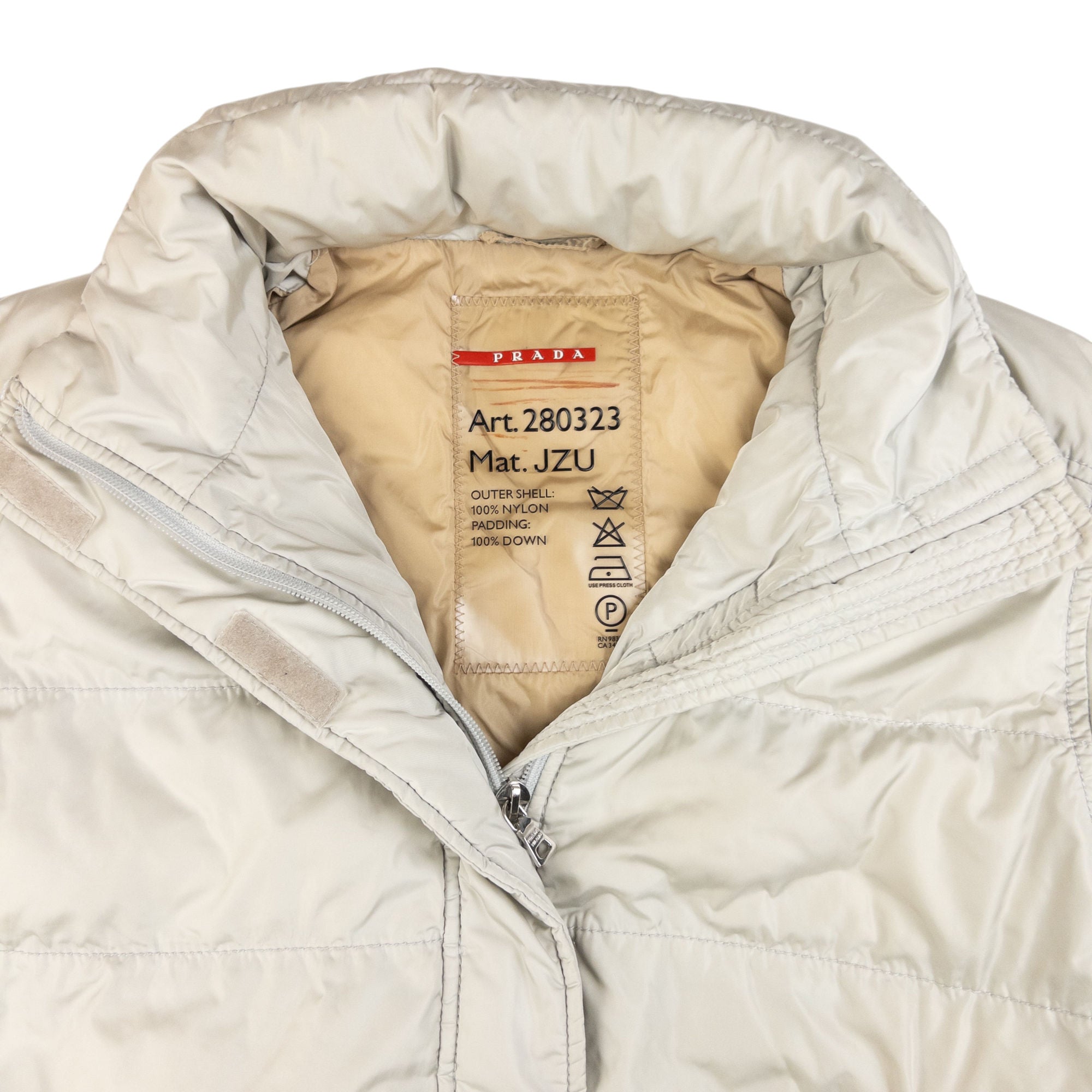 Vintage Prada Sport Zip Up Puffer Jacket Women's Size L