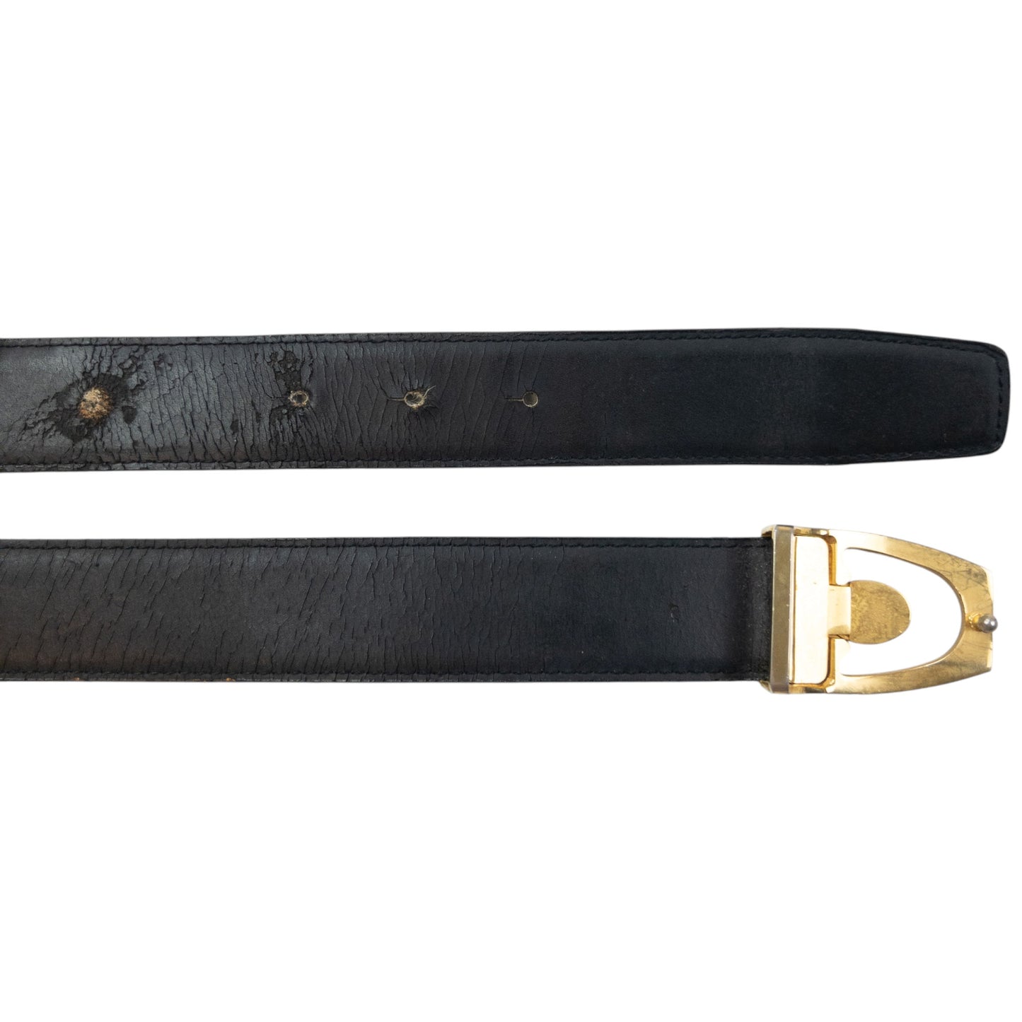 Vintage Burberry Leather Belt Size W30