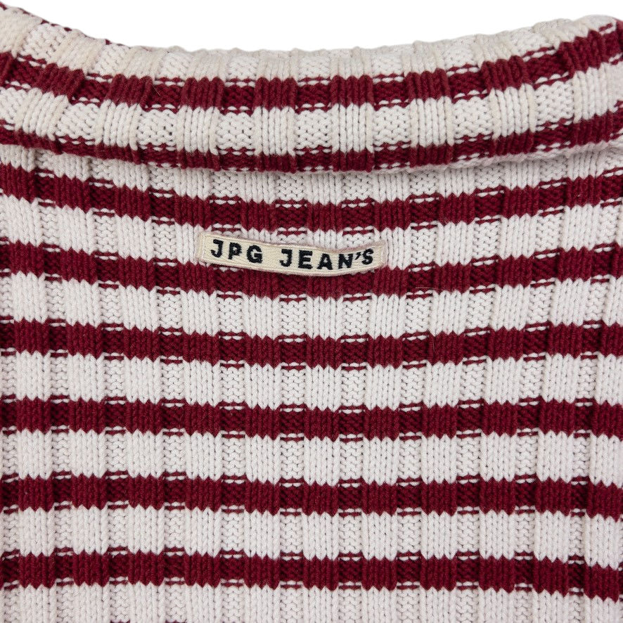 Vintage Jean Paul Gaultier JPG Jeans Knit Turtleneck Top Womens Size M