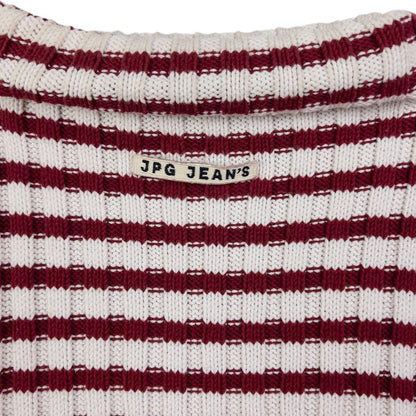 Vintage Jean Paul Gaultier JPG Jeans Knit Turtleneck Top Womens Size M