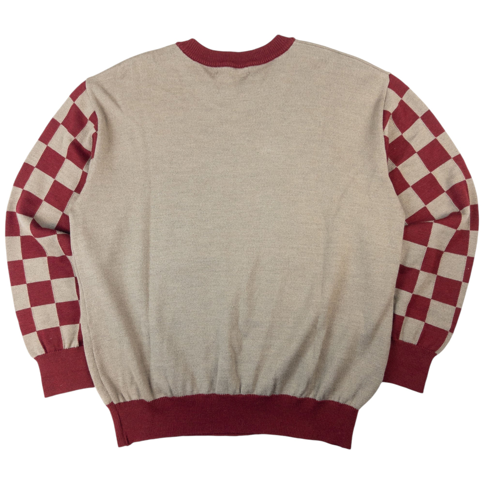 Vintage Dior Sports Checkerboard Knit Jumper Size L