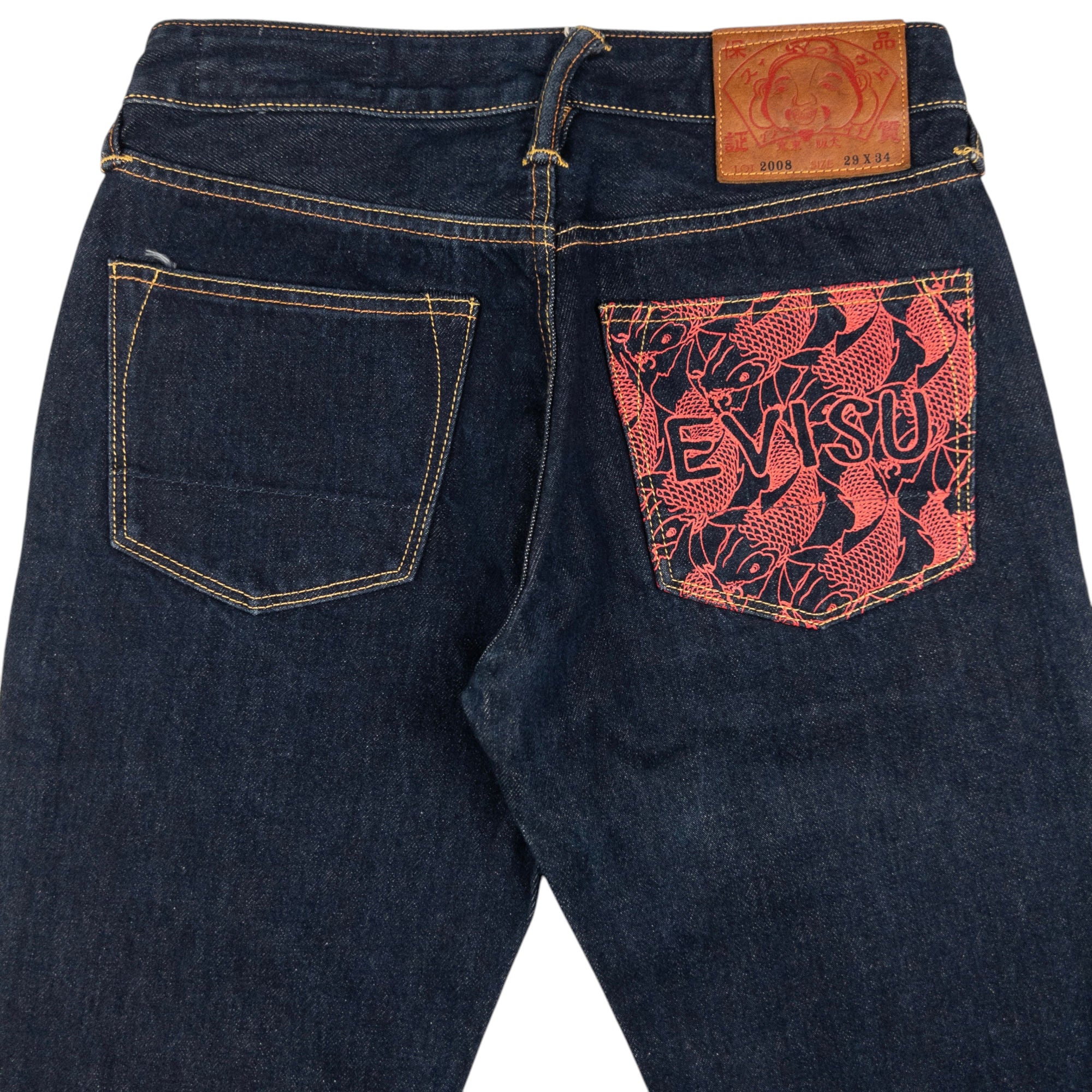Vintage Evisu Fish Print Japanese Denim Jeans Size W28