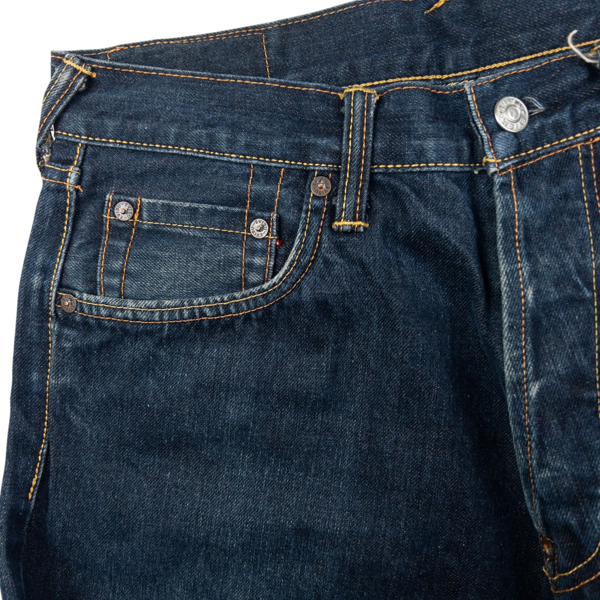 Vintage Evisu Painted Daicock Japanese Denim Jeans Size W30
