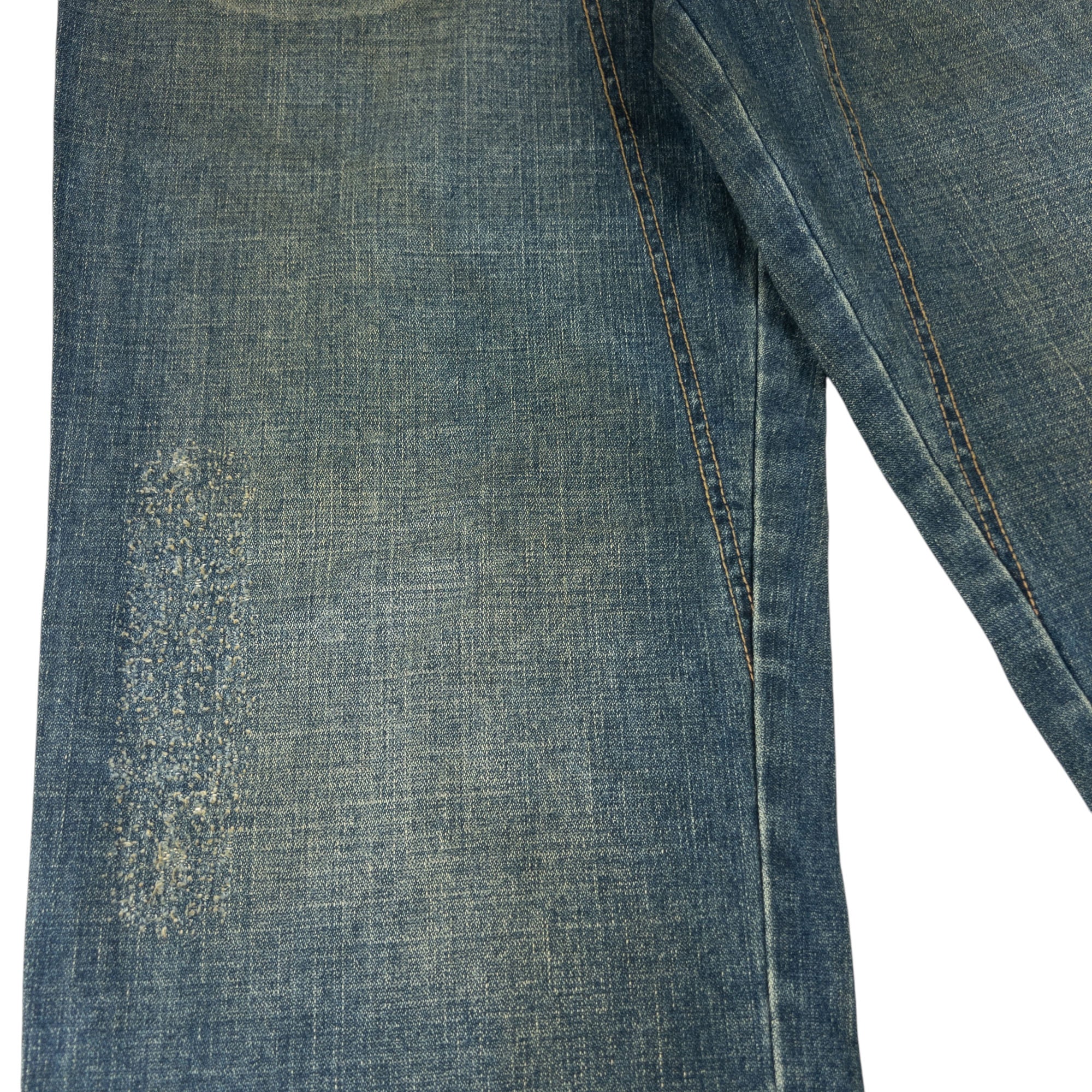 Vintage Marithe + Francois Girbaud Suede Pocket Denim Jeans Size W34