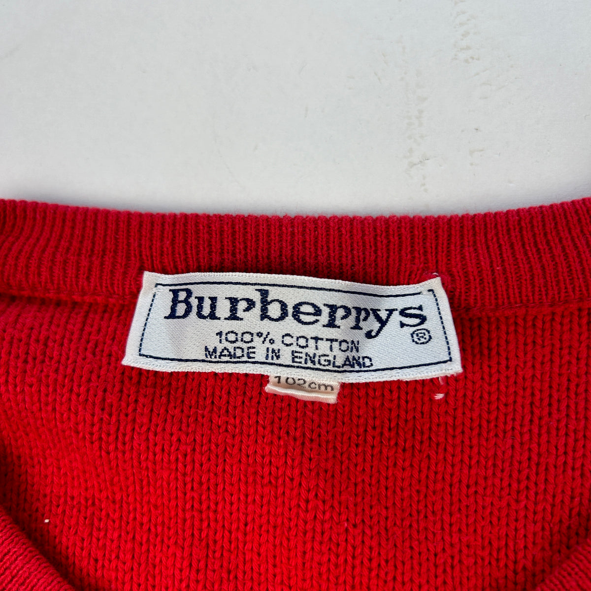 Vintage Burberry Crest Knit Jumper Size M