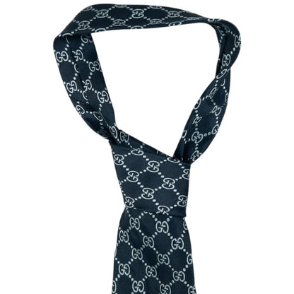 Vintage Gucci Monogram Silk Tie
