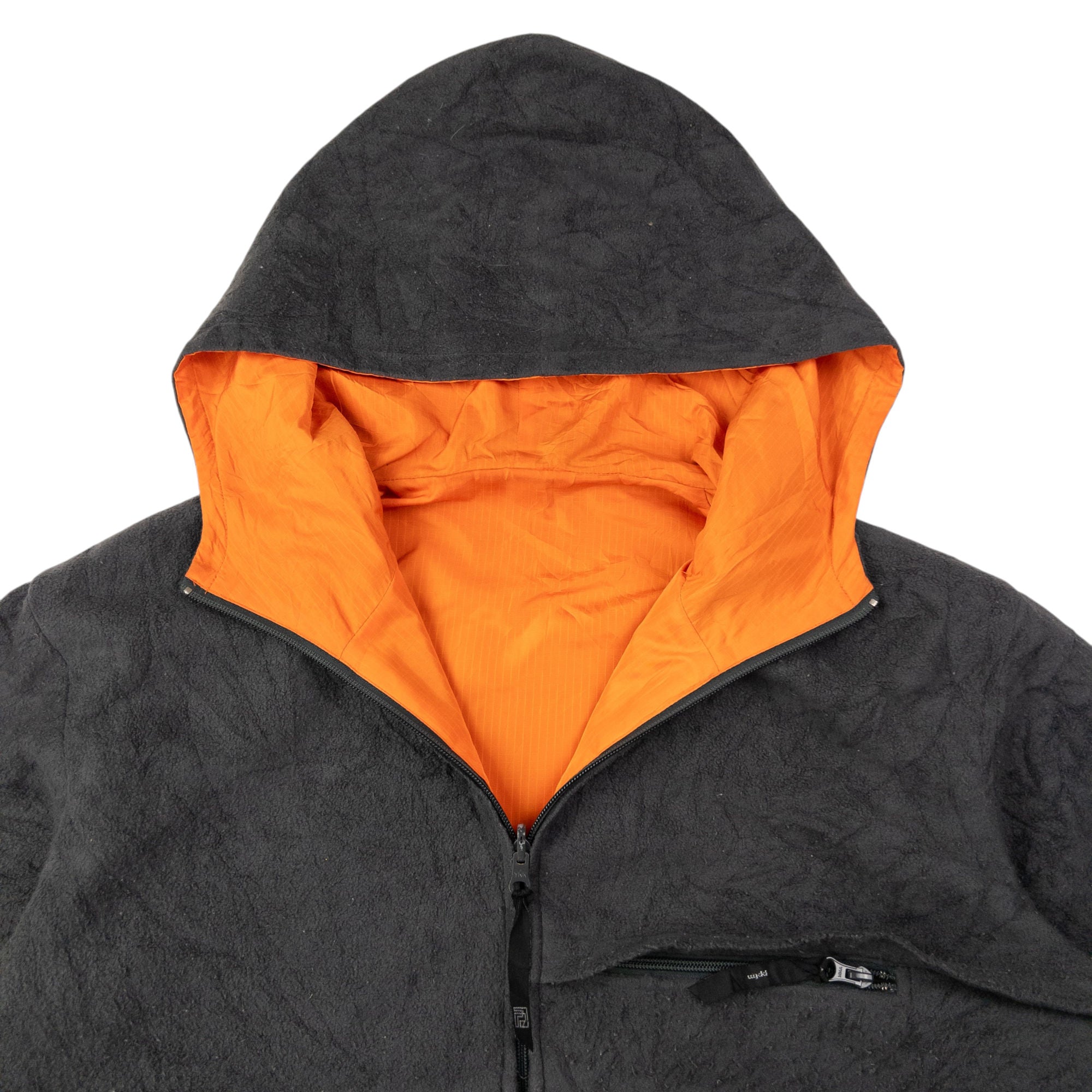 Vintage PPFM Reversible Zip Up Fleece Jacket Size L